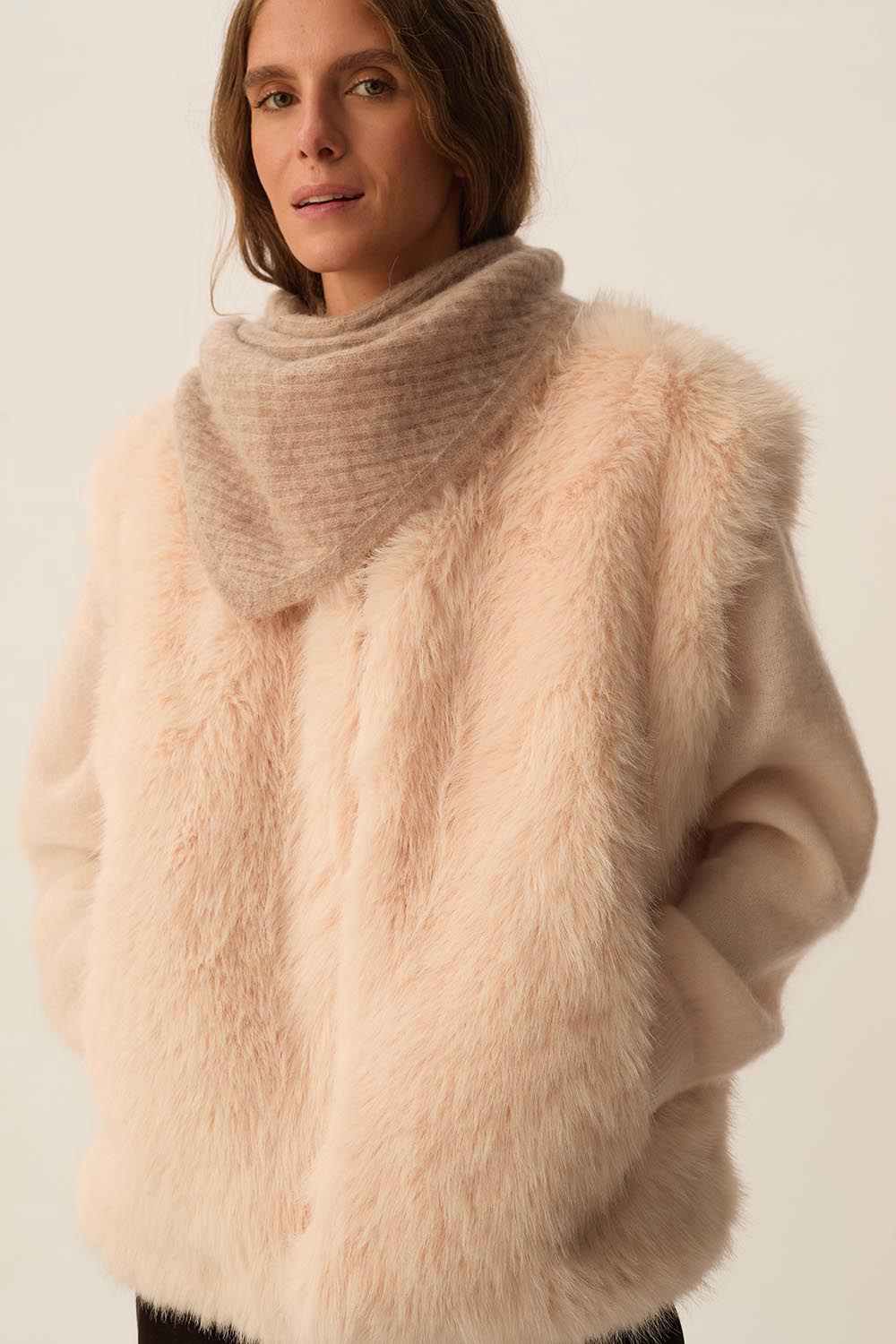 Echarpe triangle Aubelle Loup