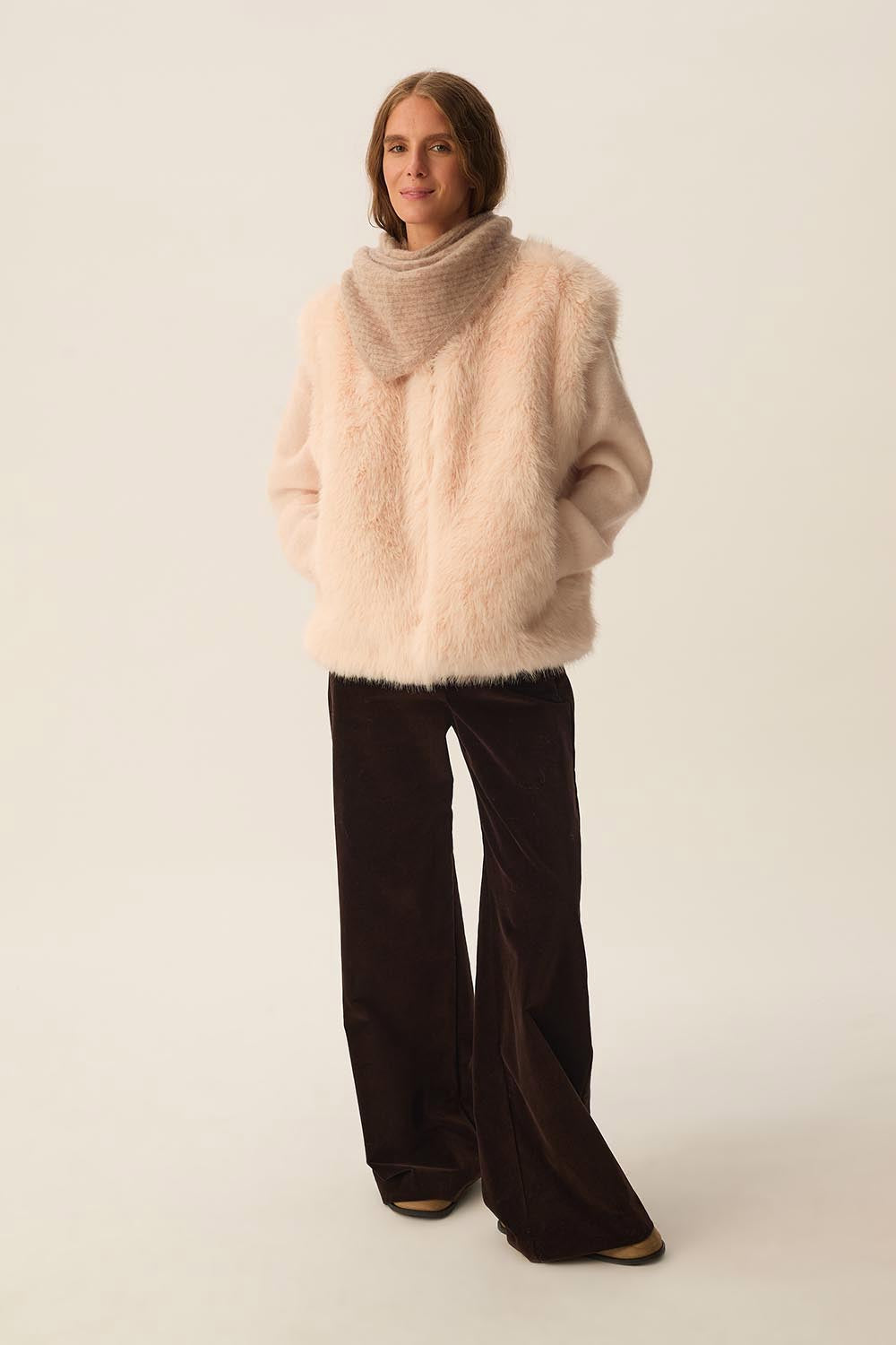 Echarpe triangle Aubelle Loup