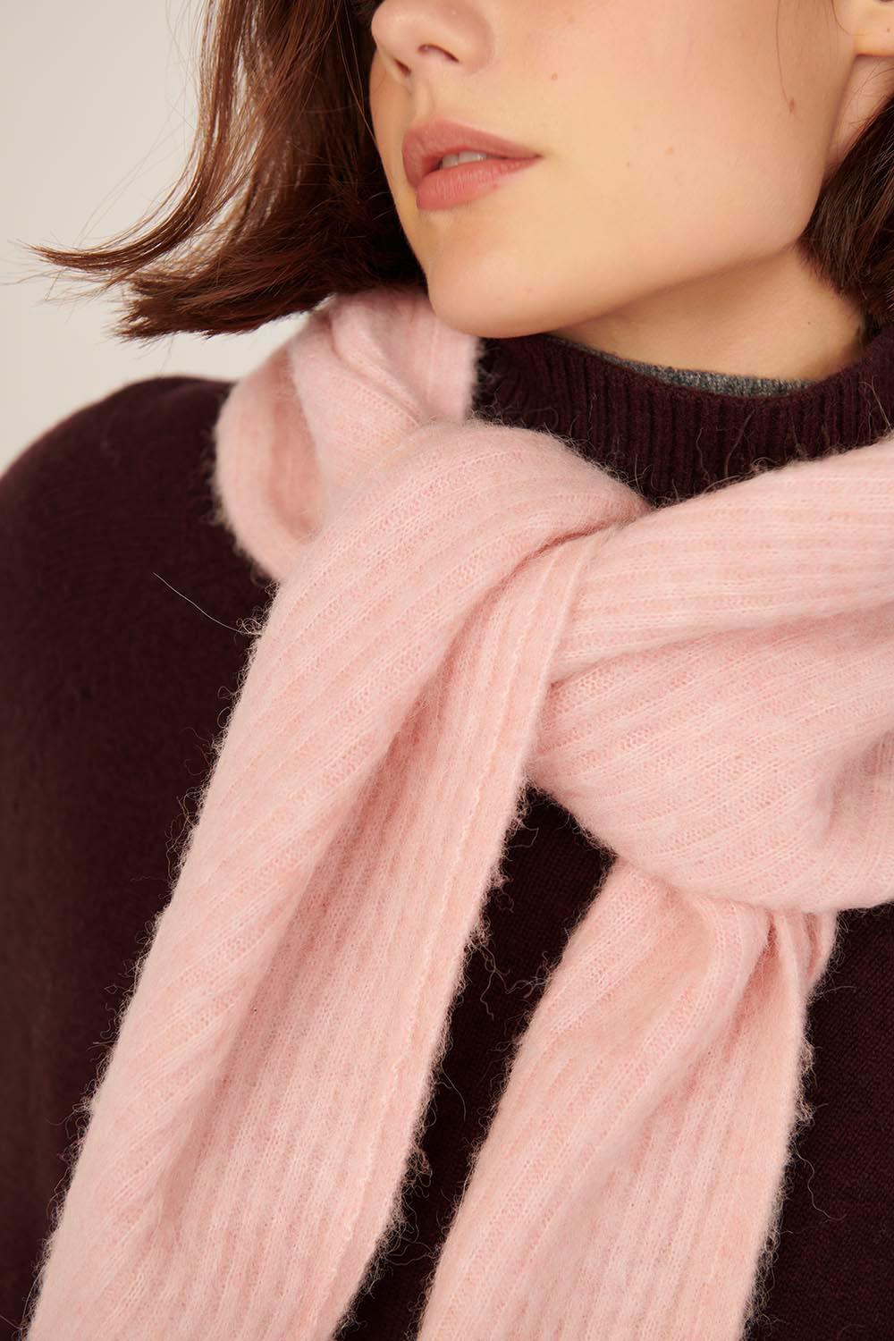 Echarpe triangle Aubelle Poudre