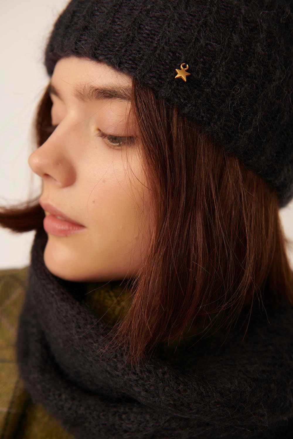 Beanie hat Chouchou Ardoise