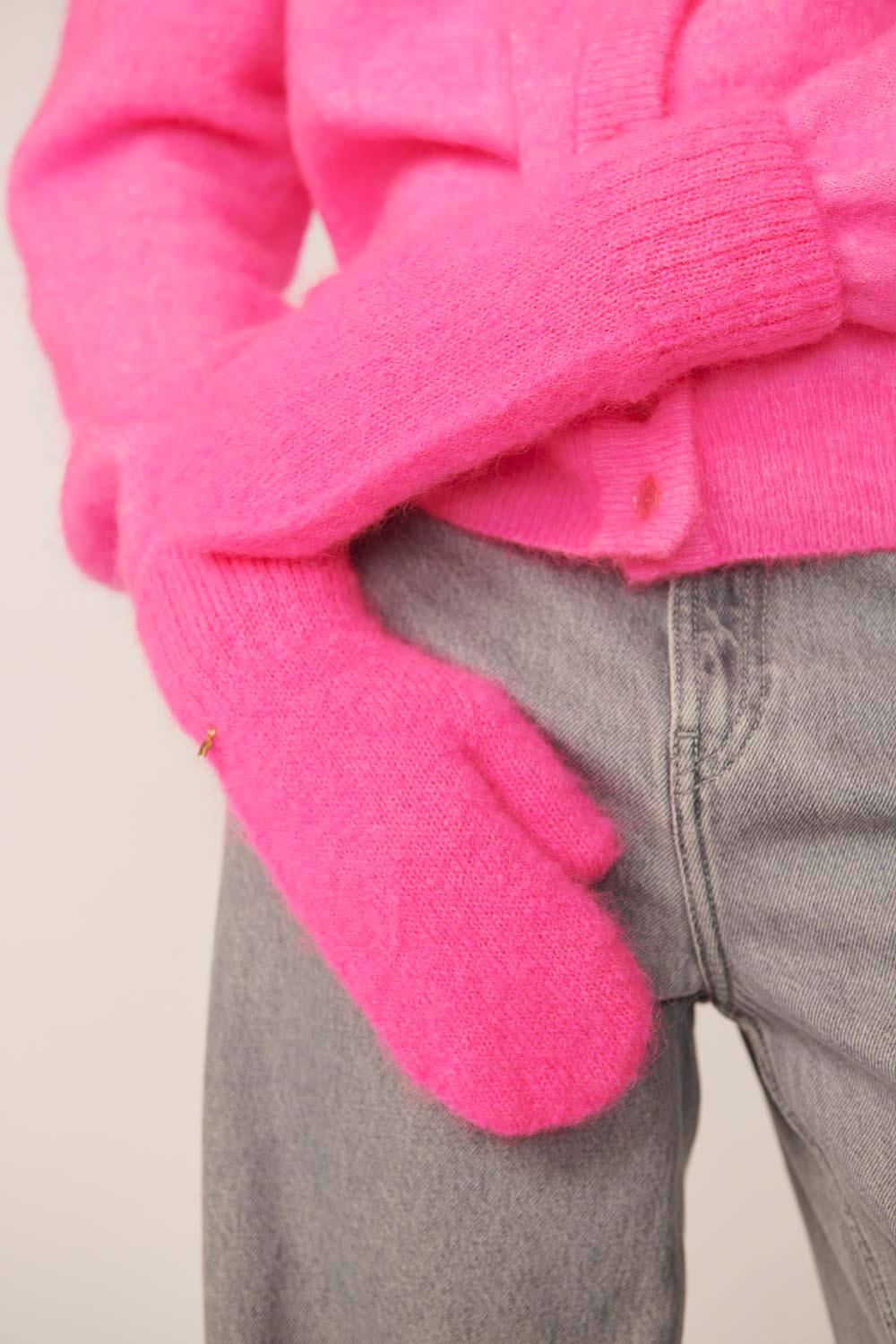 Moufles Caliente Rose Fluo