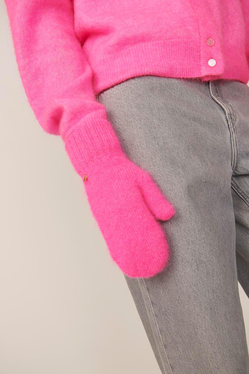 Moufles Caliente Rose Fluo