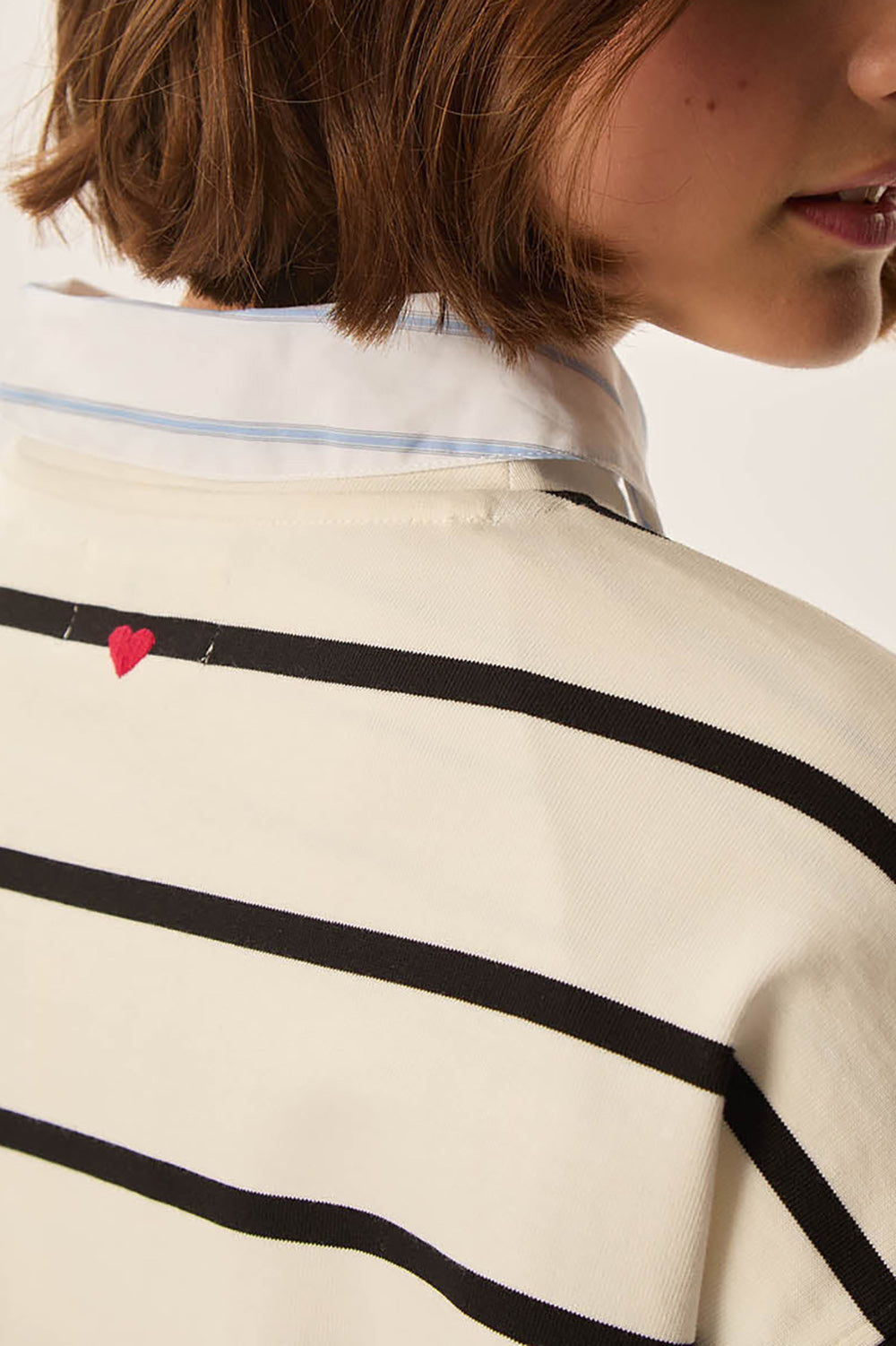 T-shirt Felizou Creme/Noir