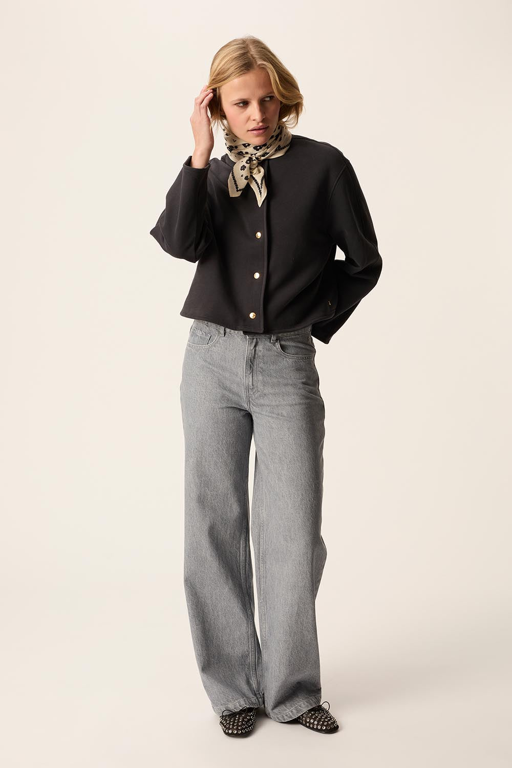 Knitted jacket Joanne Ardoise