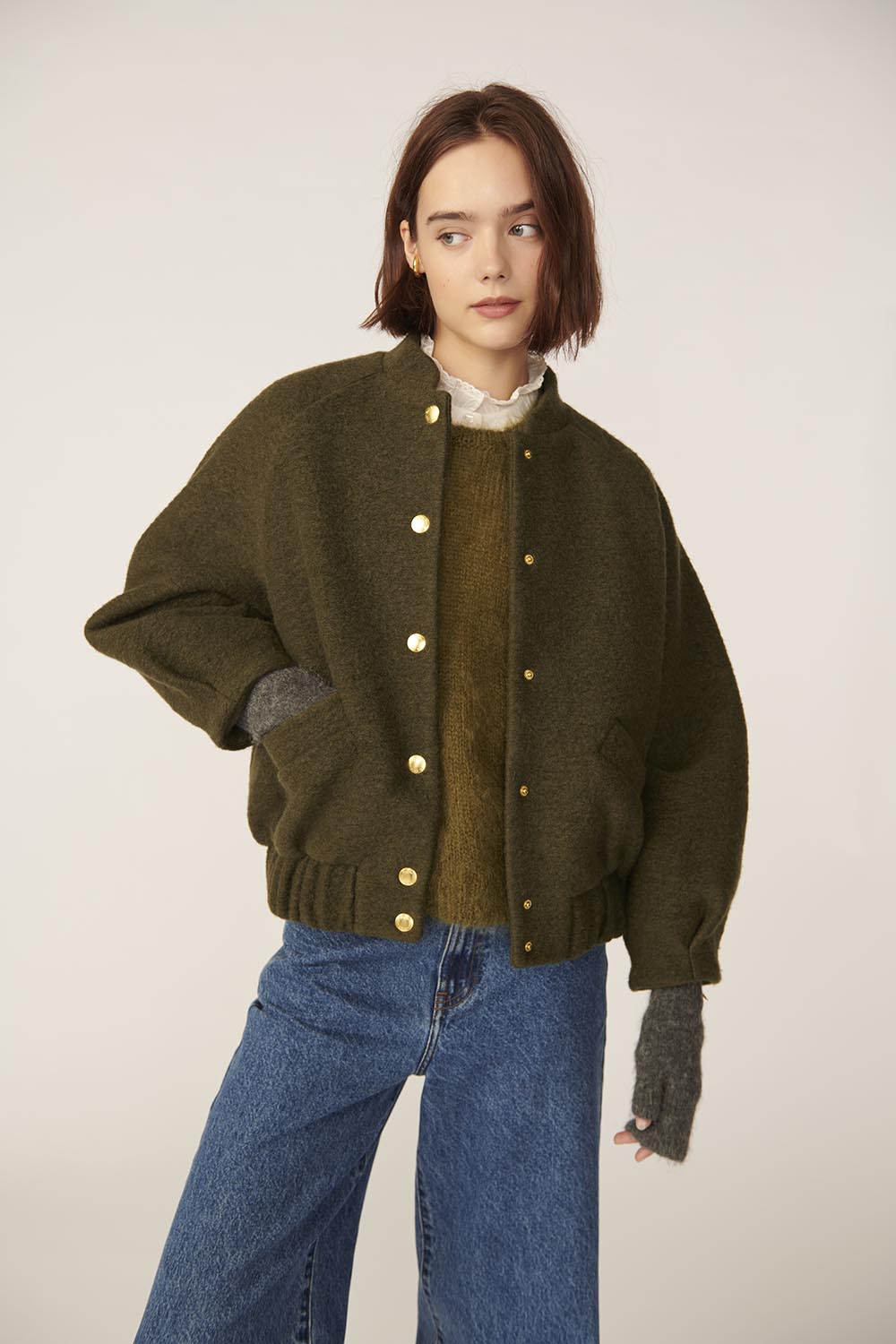 Veste maille Hildou Pickle