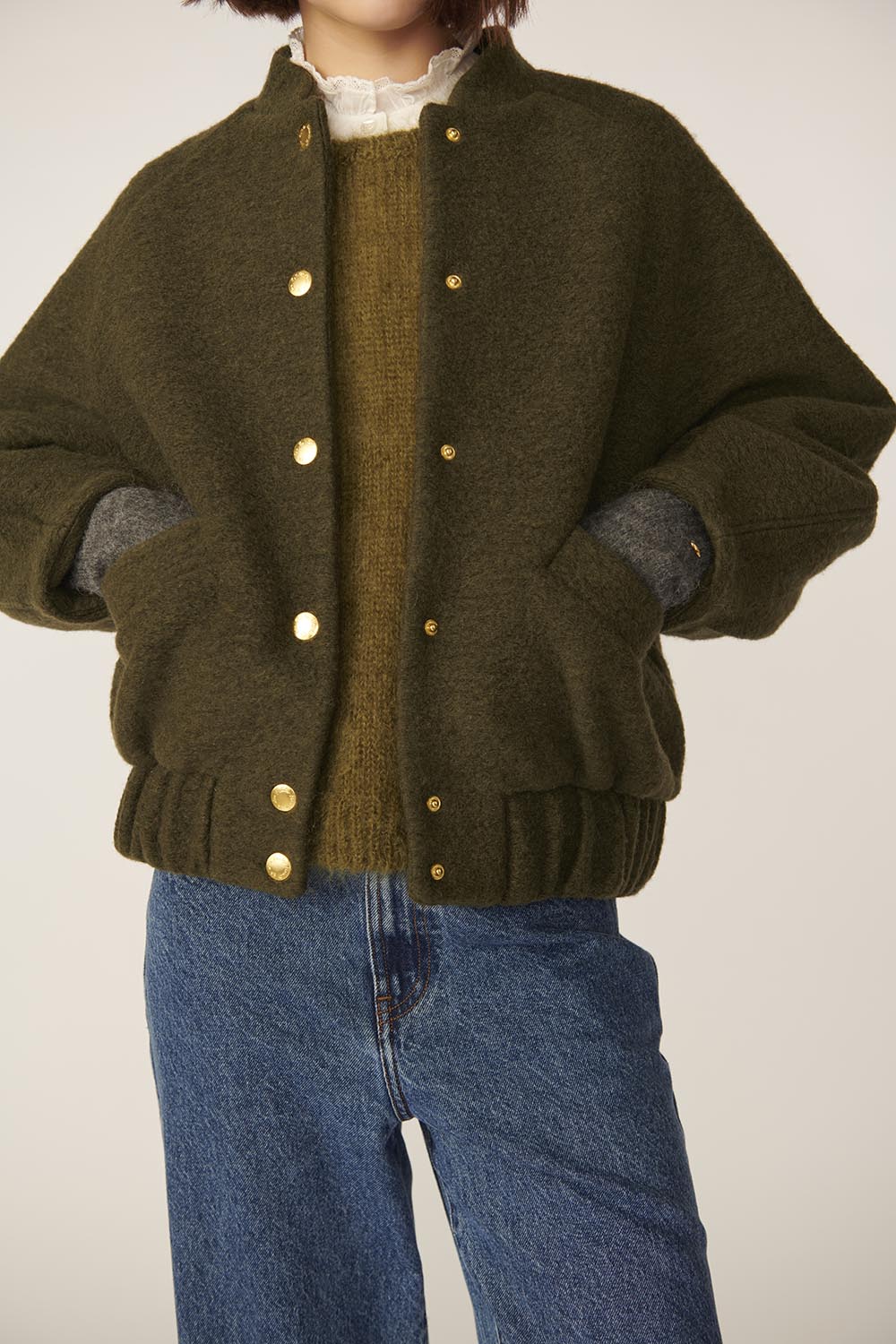 Knitted jacket Hildou Pickle