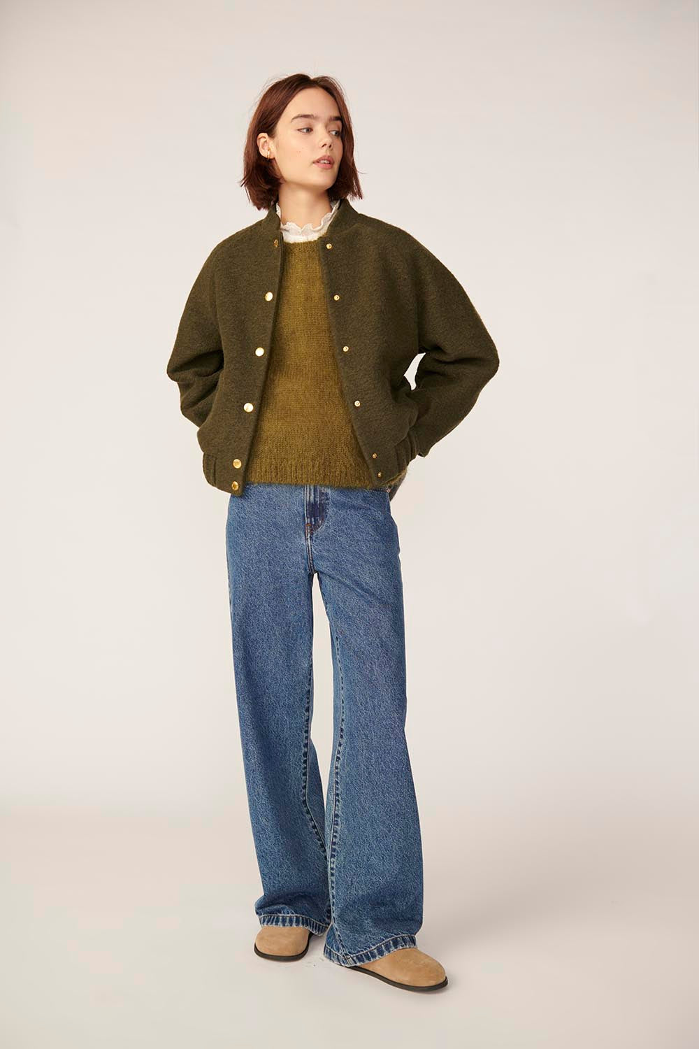 Knitted jacket Hildou Pickle