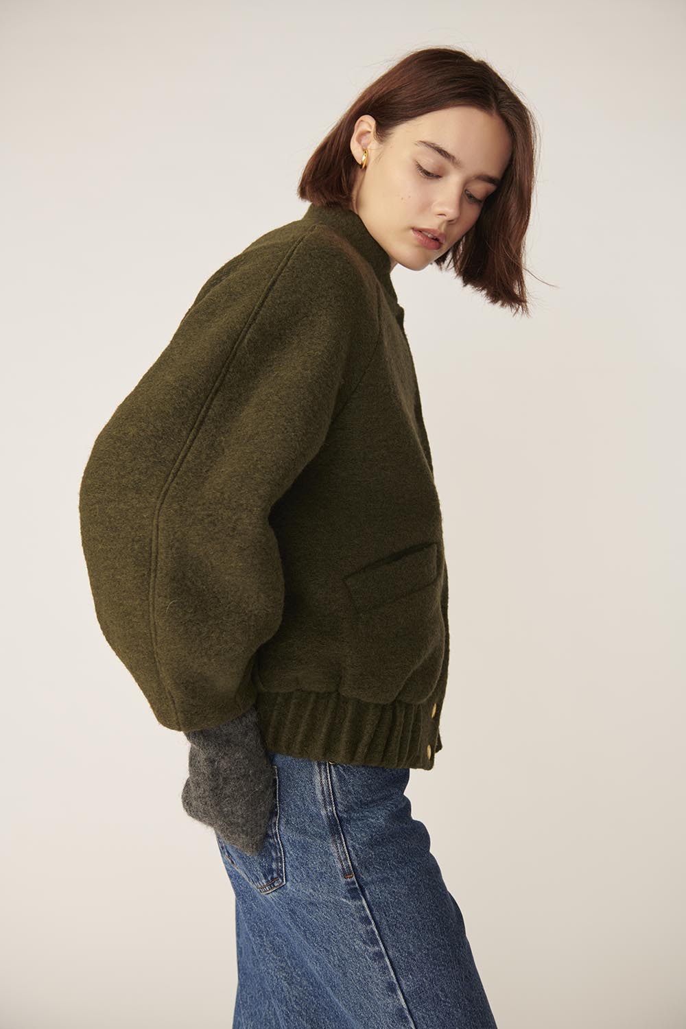 Knitted jacket Hildou Pickle