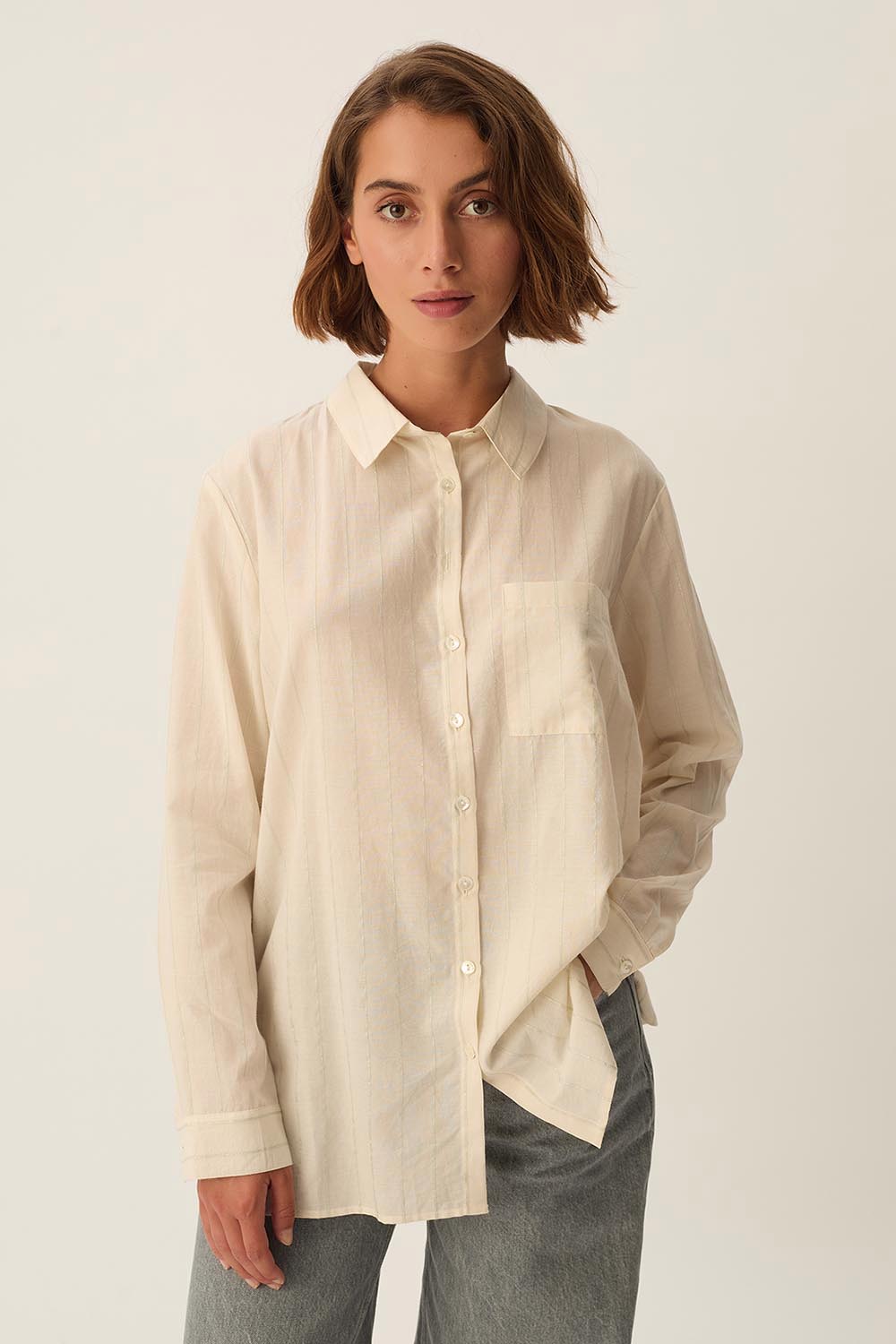 Shirt Tinette Louisiana Silver