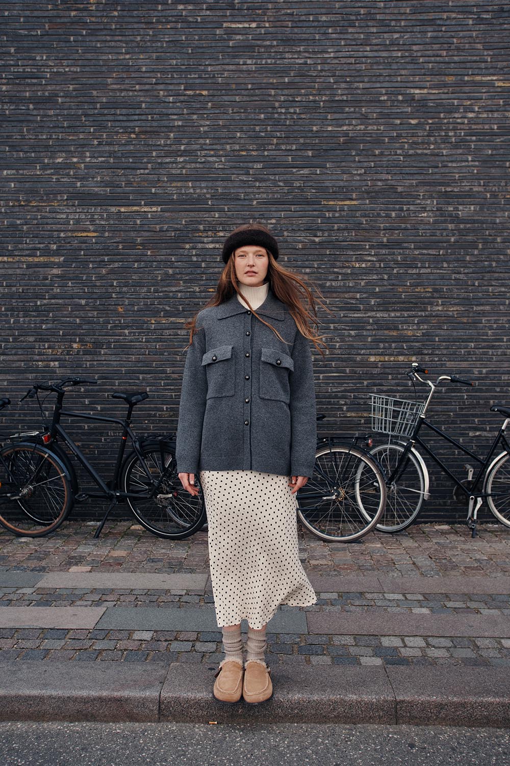 Jupe Yelani Pois Jacquard