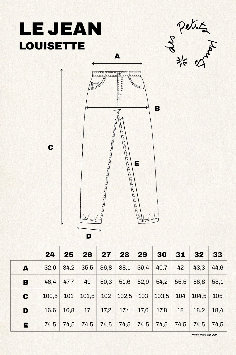 Jeans Louisette Brut