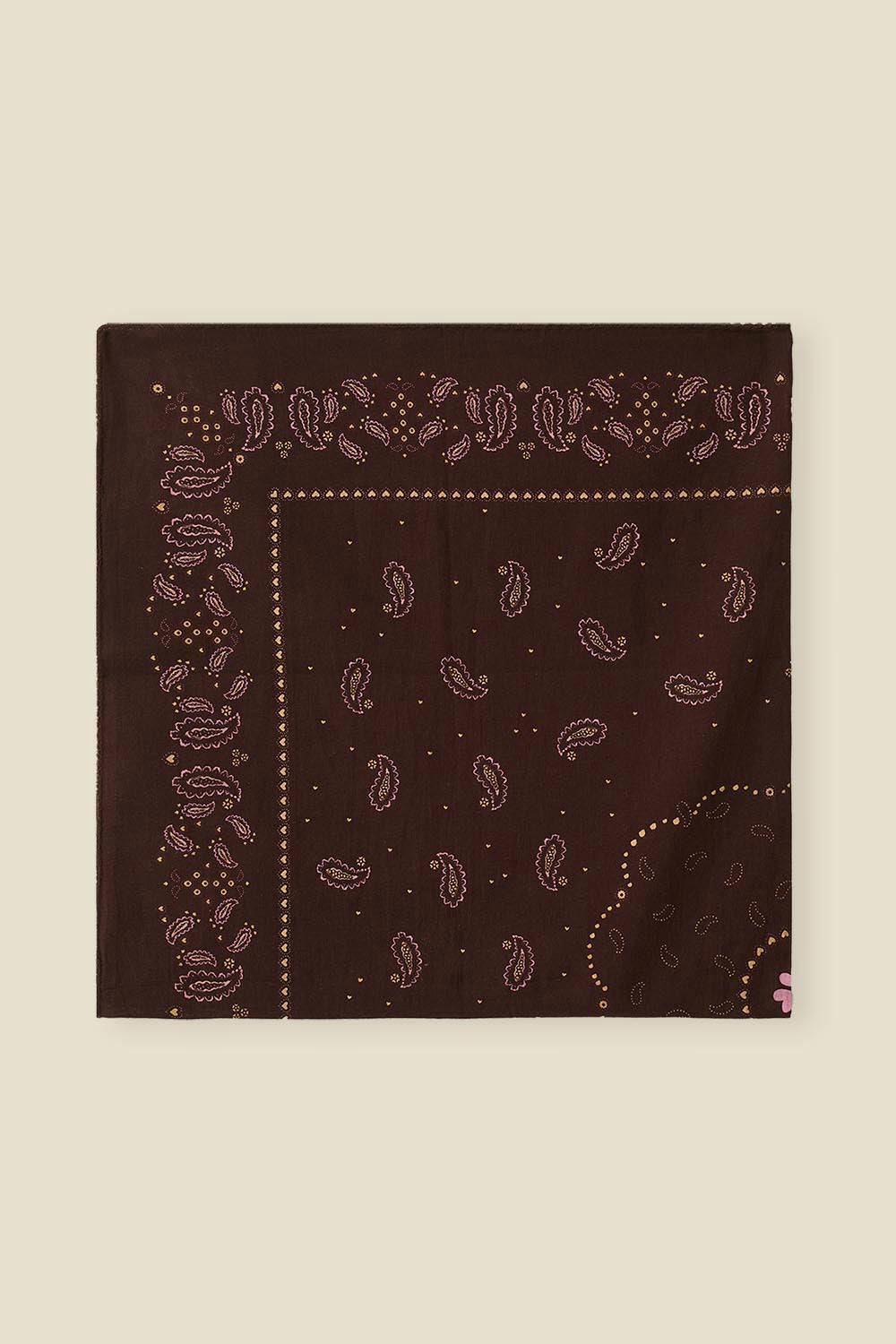 Foulard Nypette Paisley Coffee
