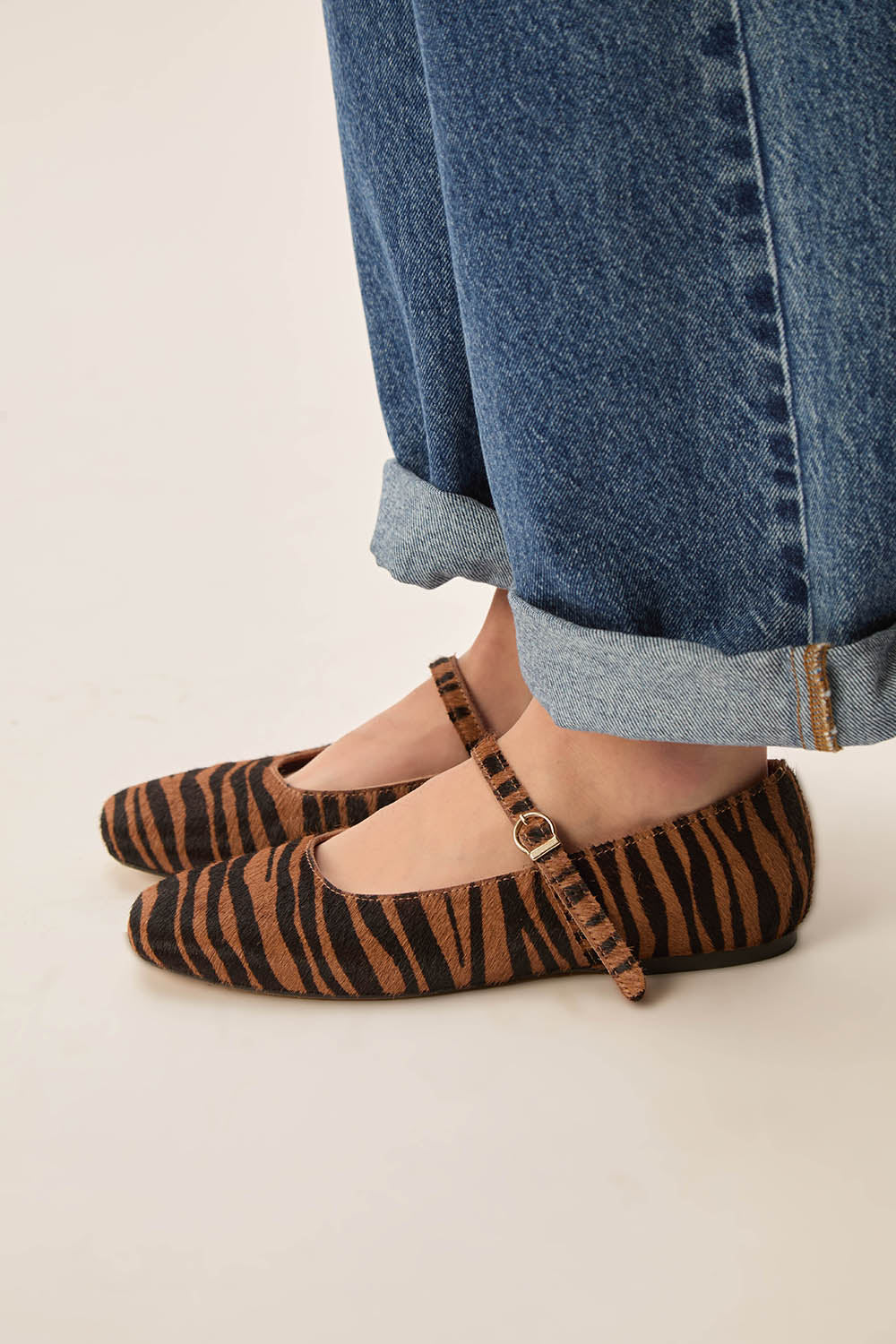 Ballerines Olive Tigrou