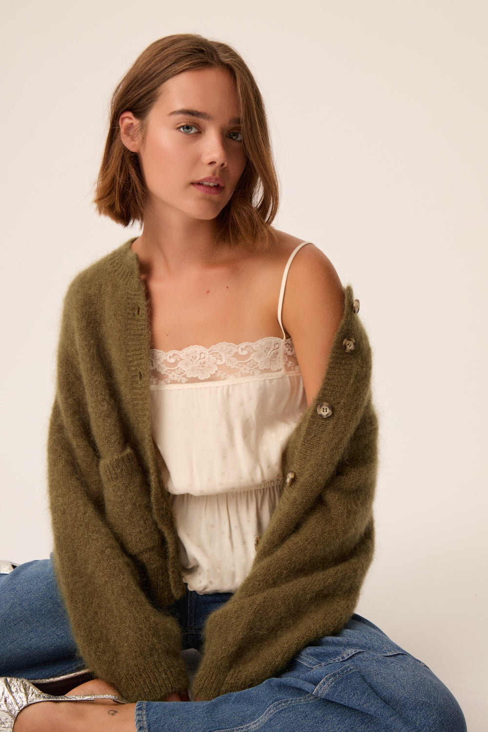 Gilet Aliocha Algue