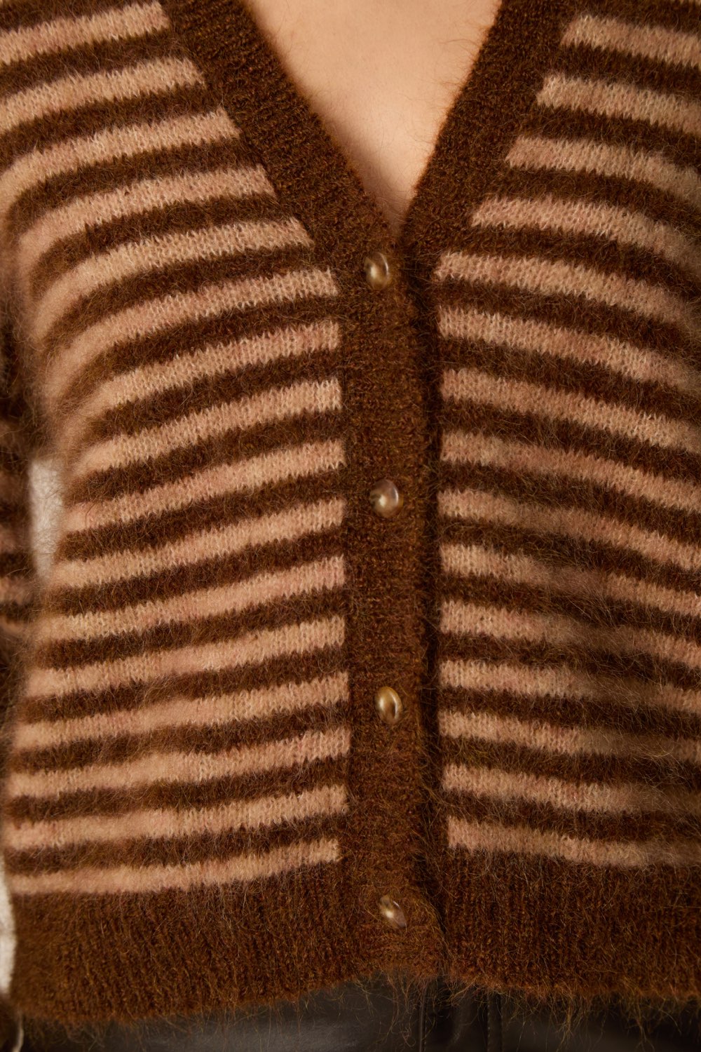 Cardigan Alvaro Cognac Chiné Blush Chiné