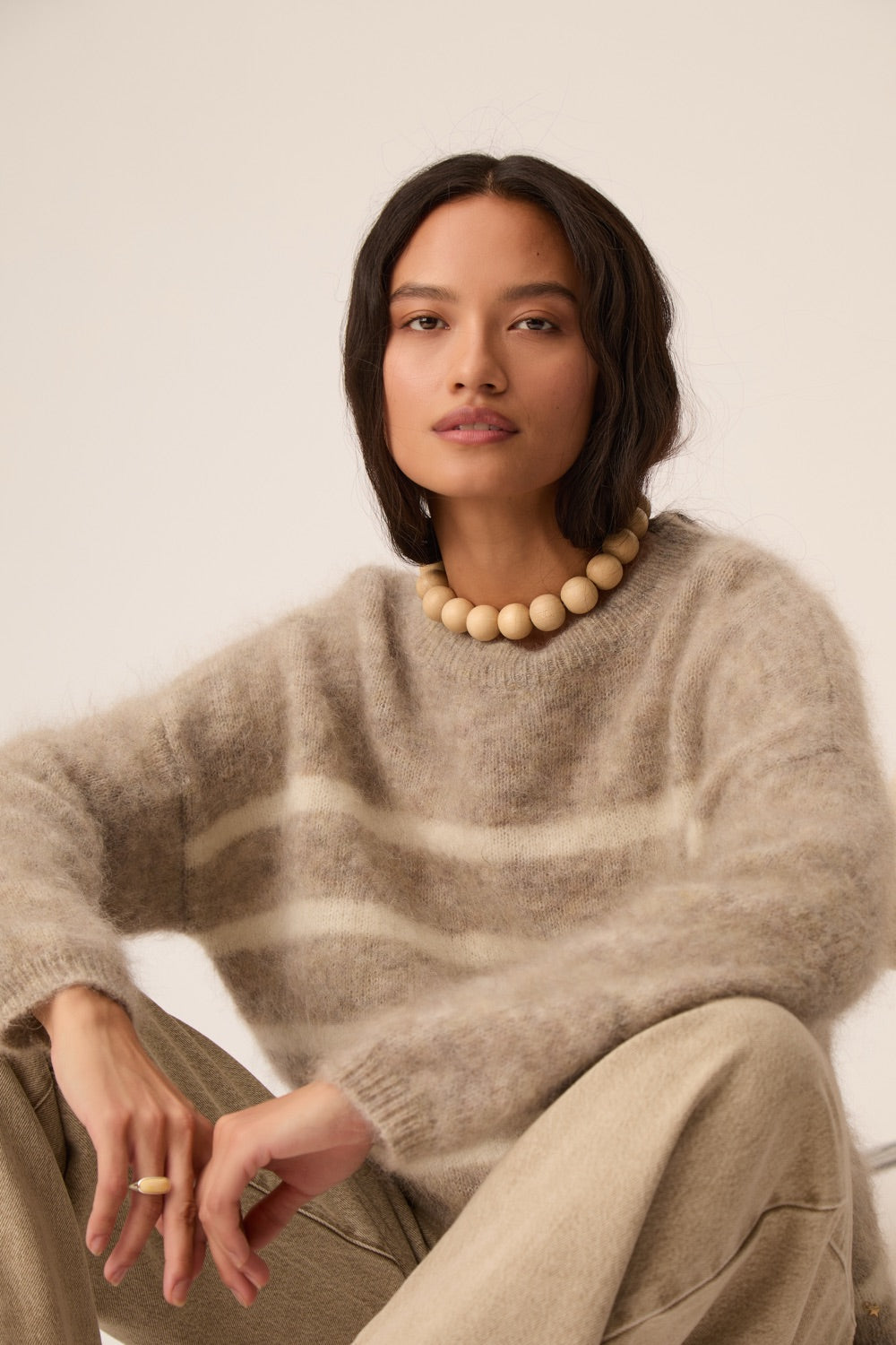 Pull Aleo Galet Creme