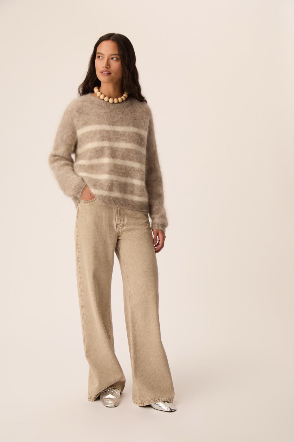 Pull Aleo Galet Creme