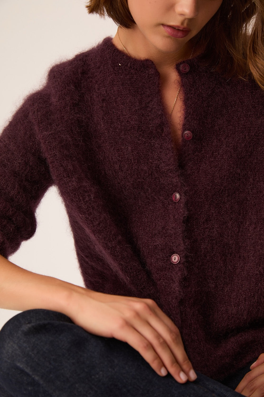 Gilet Bea Prune