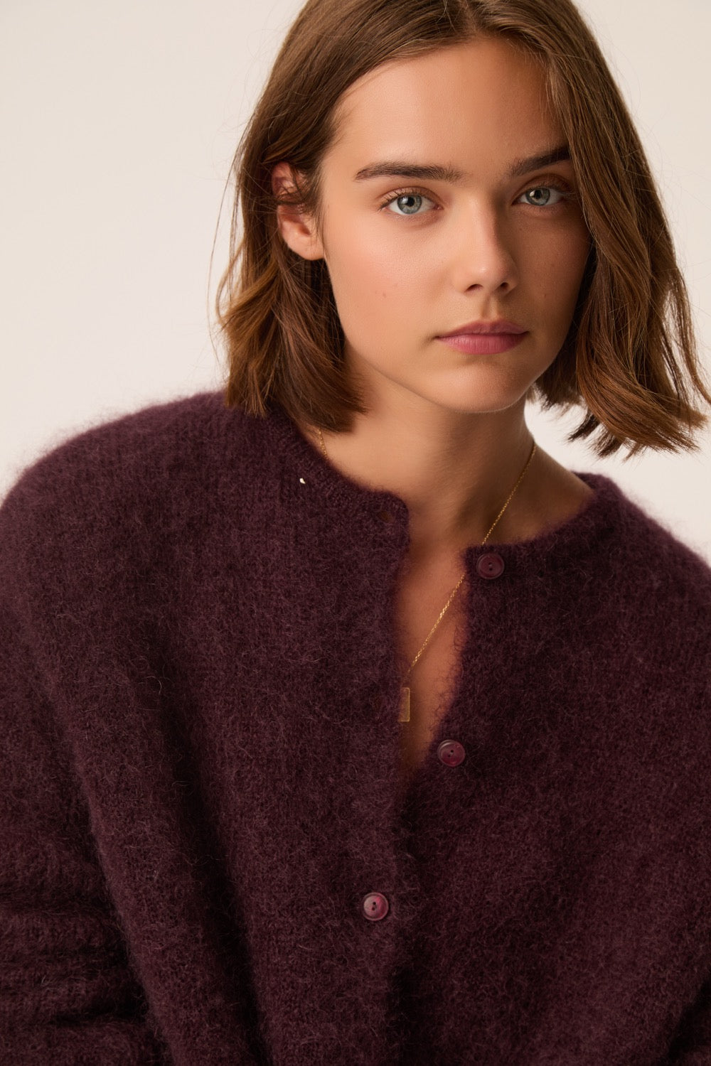 Cardigan Bea Plum