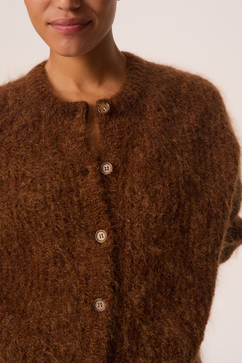 Cardigan Alma Heather Cognac