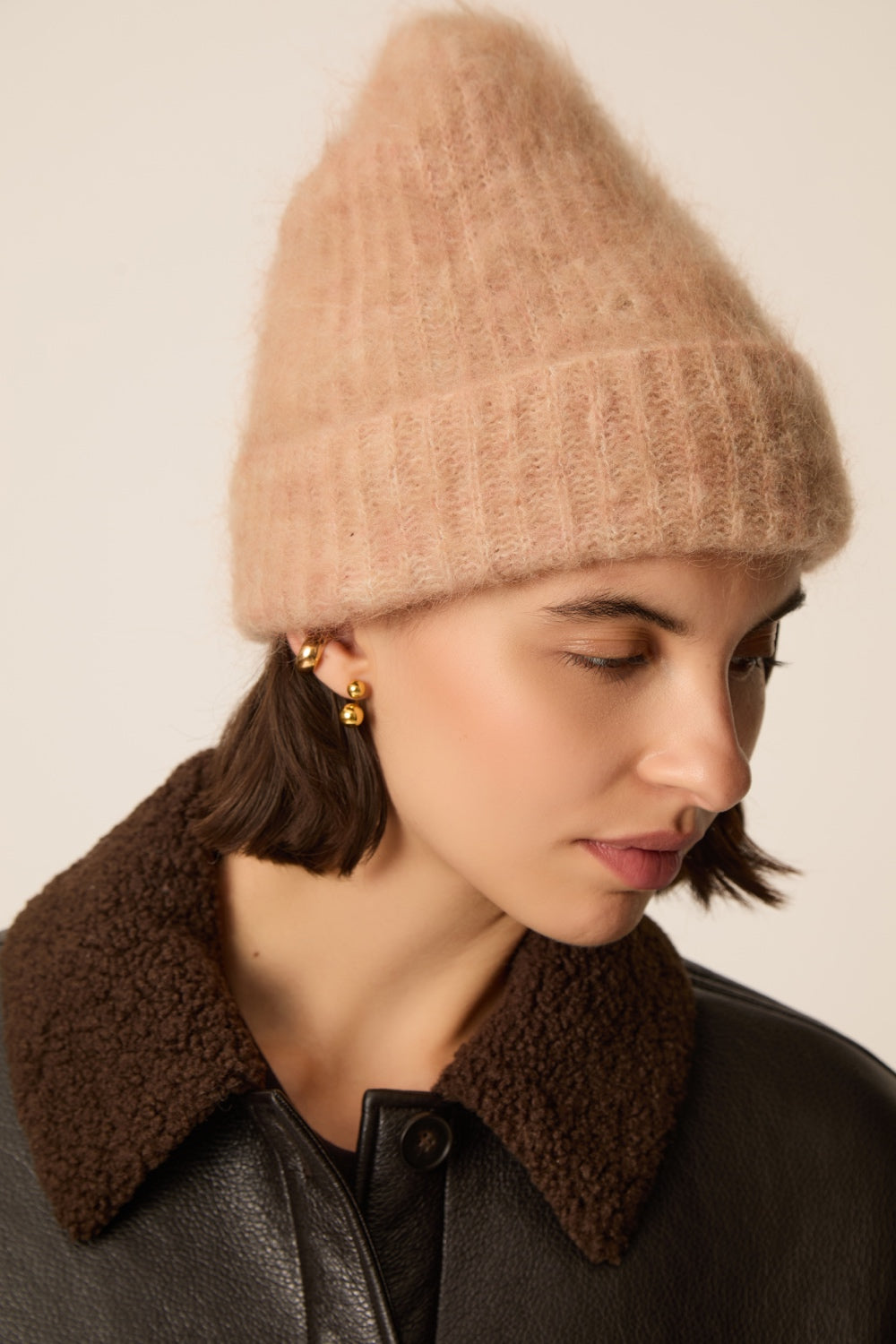 Beanie Alan Blush Chine