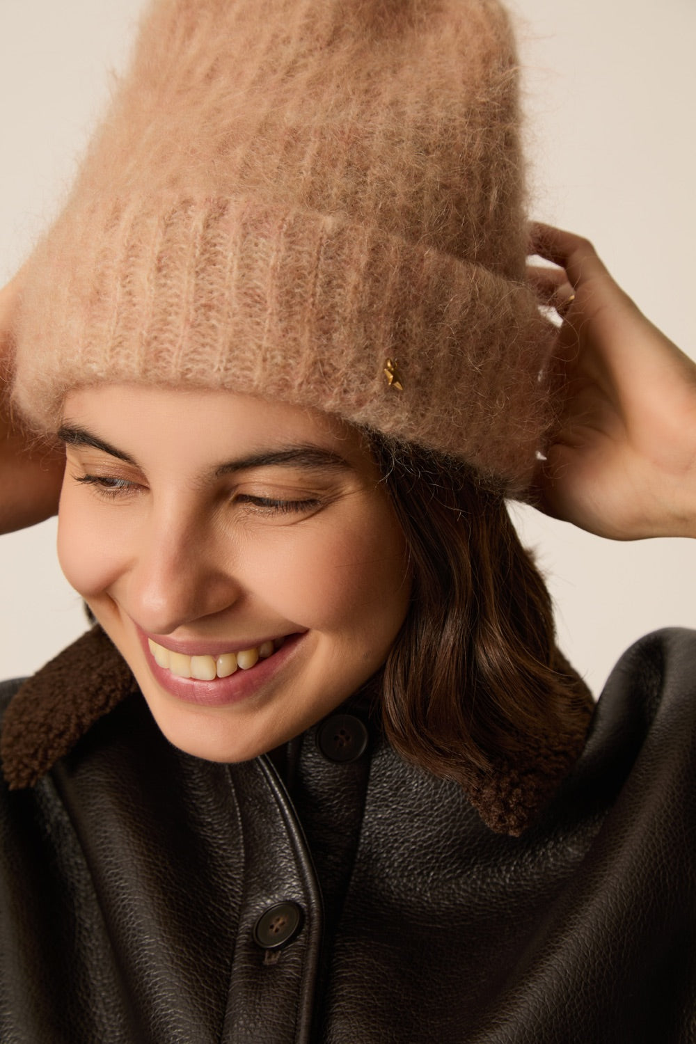 Beanie Alan Blush Chine