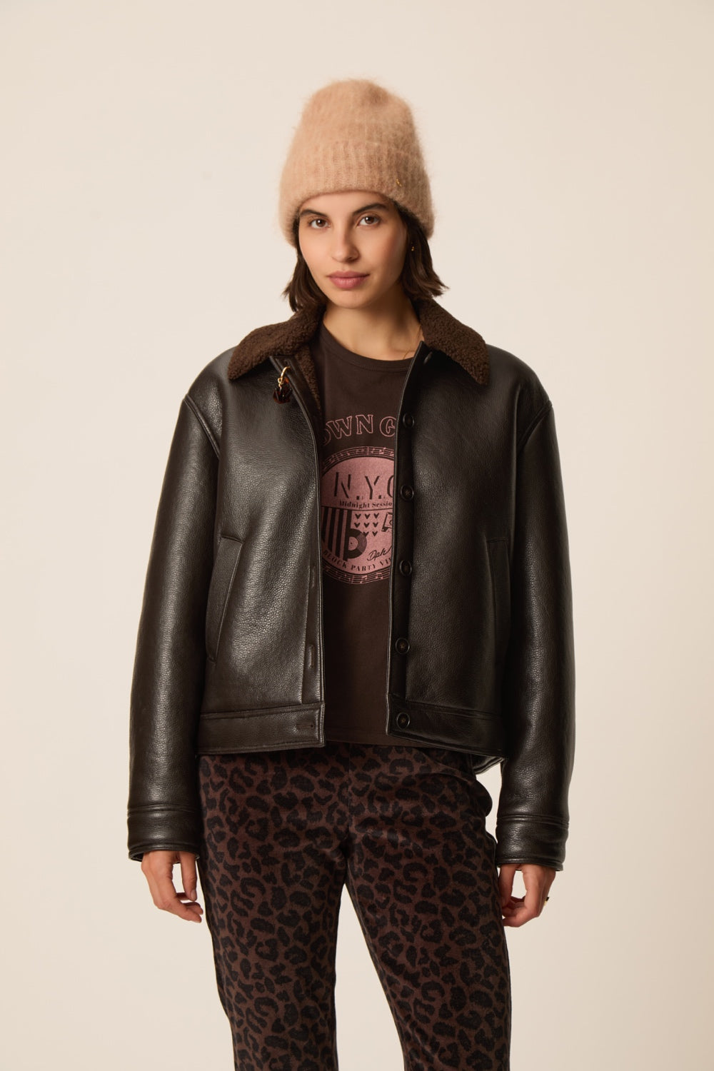 Beanie Alan Blush Chine
