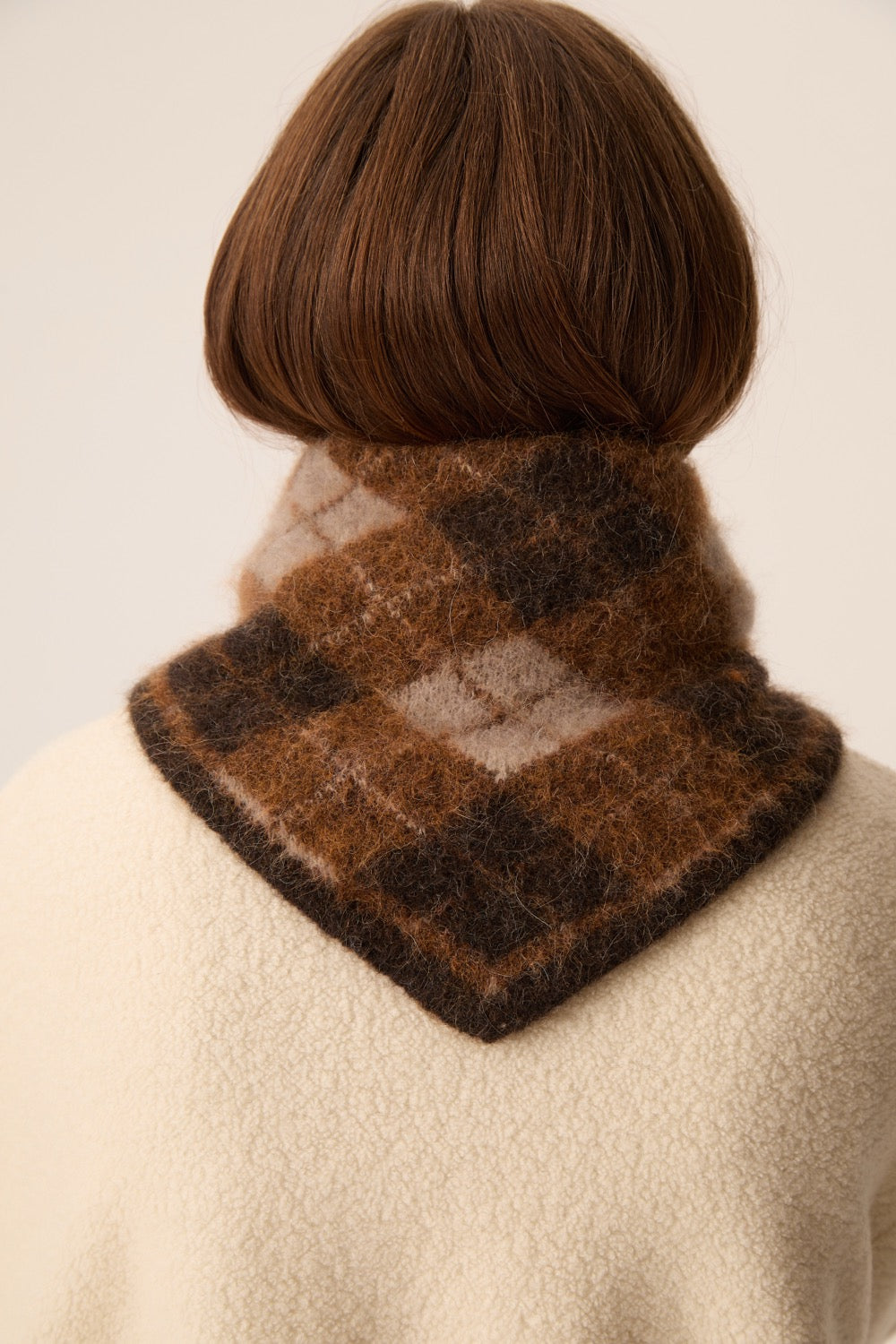 Scarf Coline Argyle Ourson