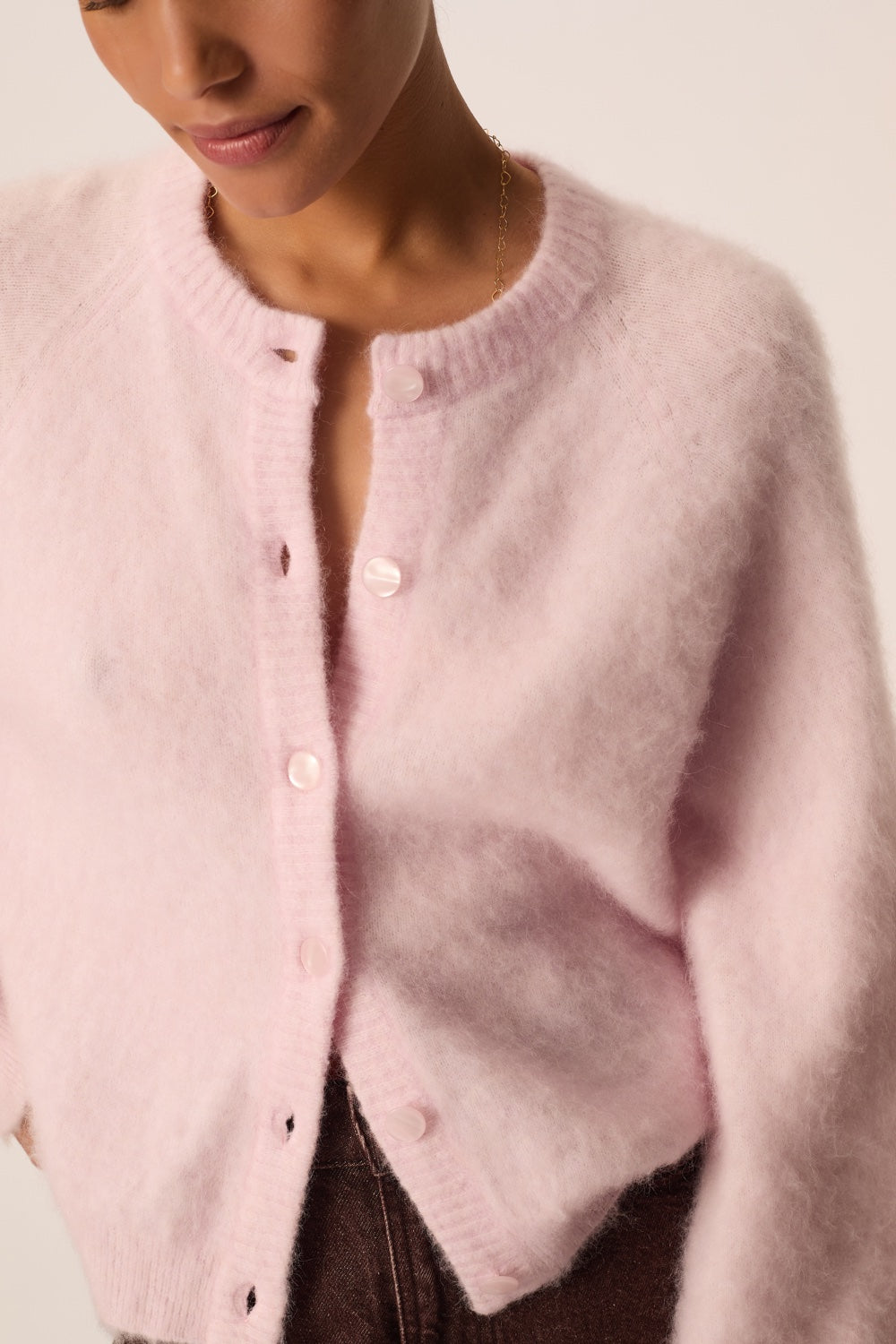 Cardigan Colombine Sugared Almond Pink