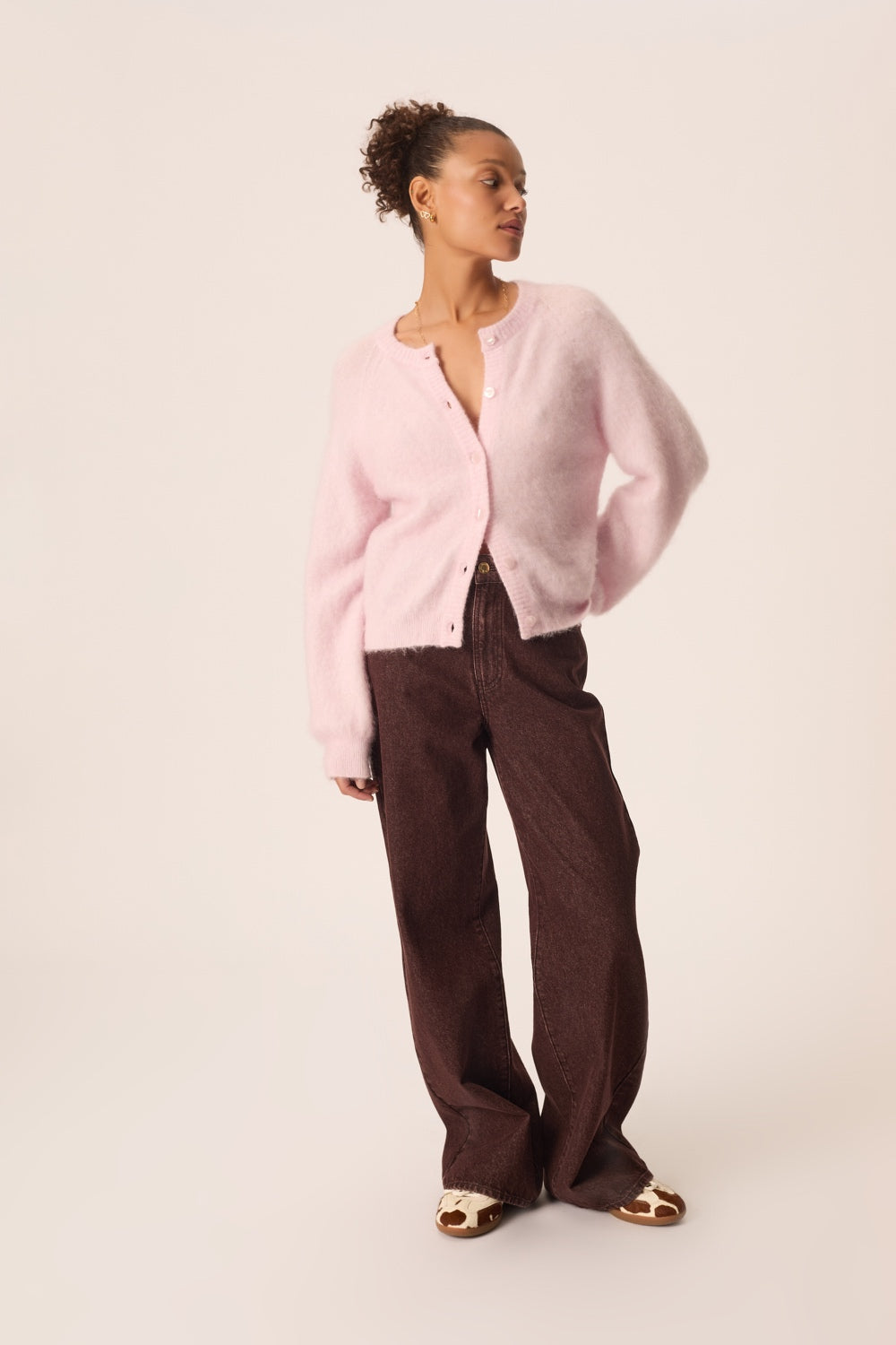 Cardigan Colombine Sugared Almond Pink