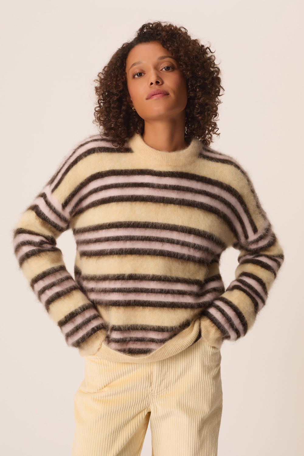 Sweater Conrad Vanille Teddy Brown