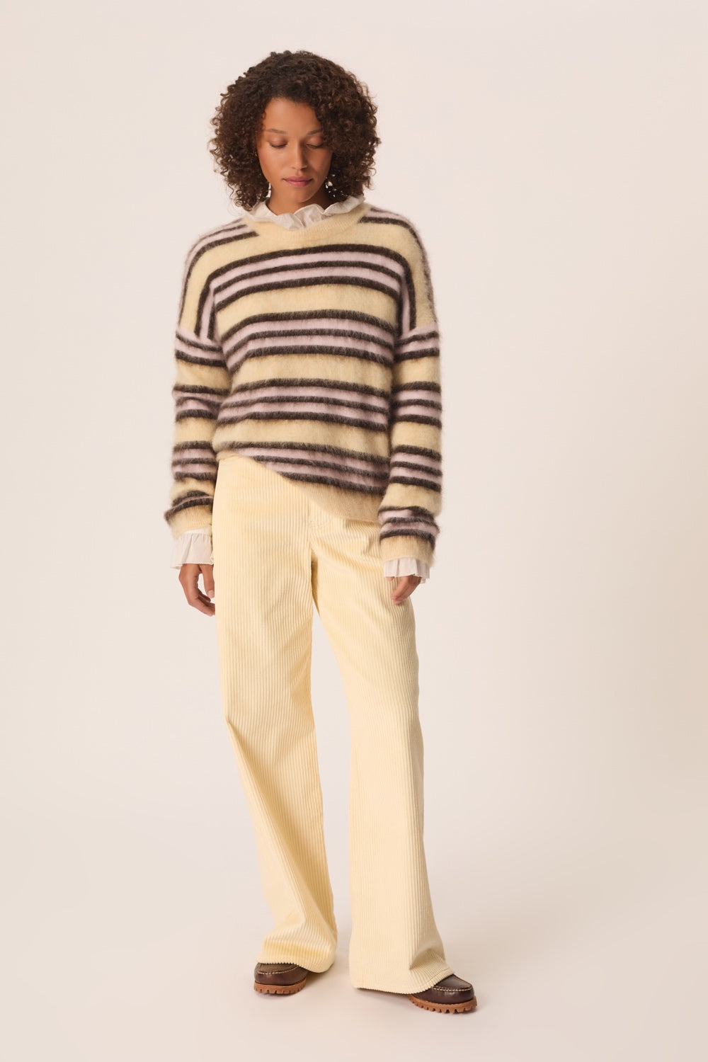 Sweater Conrad Vanille Teddy Brown