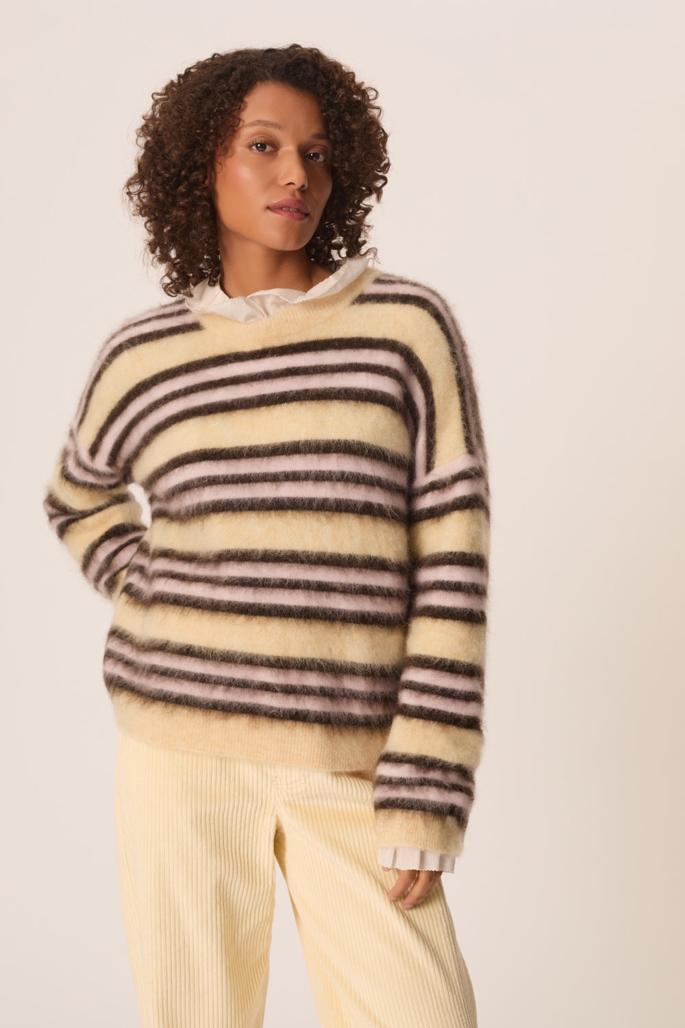Sweater Conrad Vanille Teddy Brown