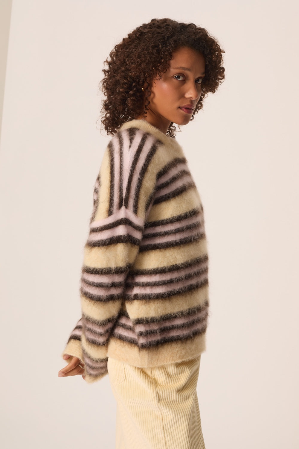 Sweater Conrad Vanille Teddy Brown