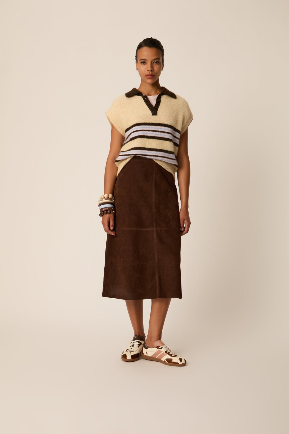 Sweater Berni Vanille Teddy Brown