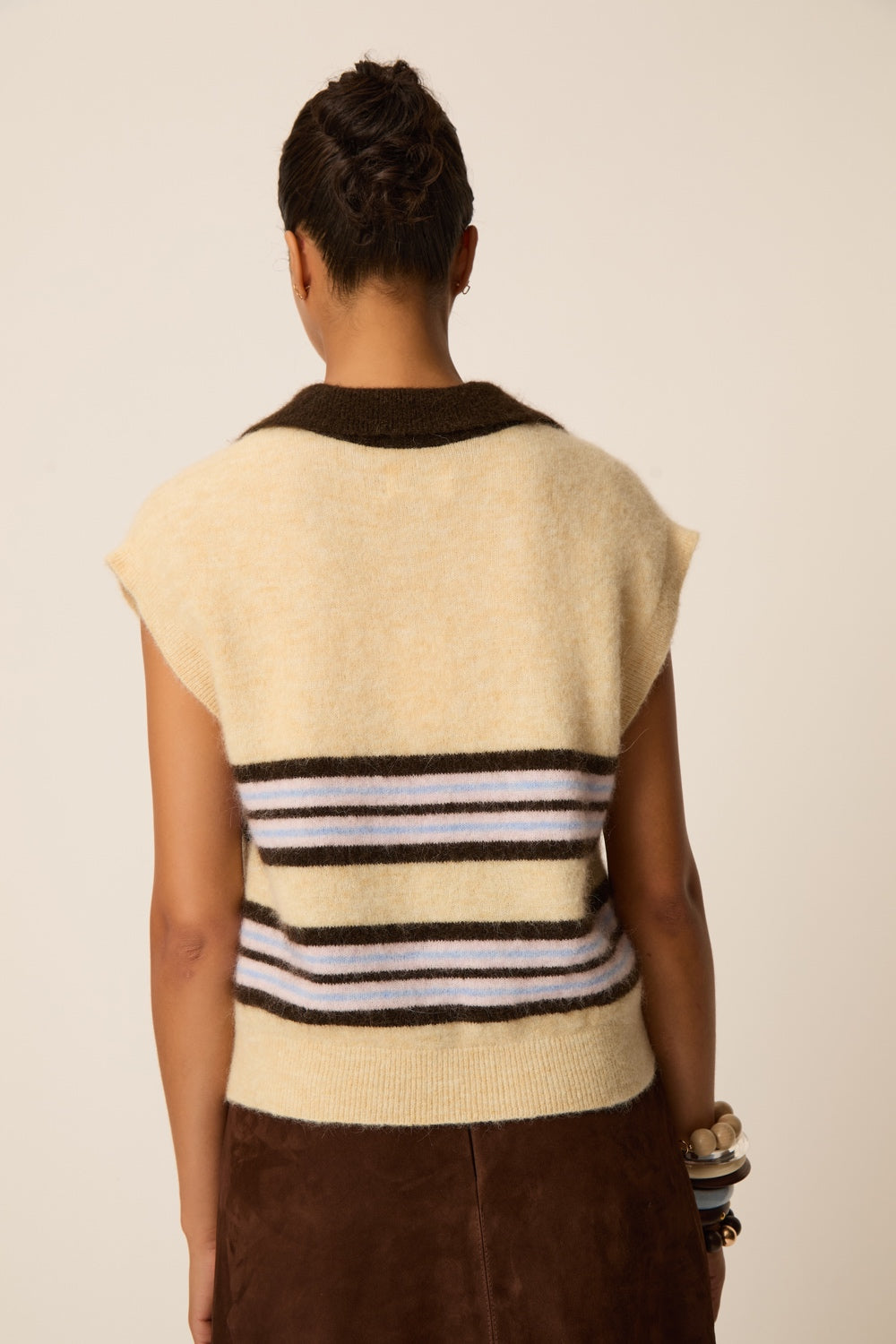 Sweater Berni Vanille Teddy Brown