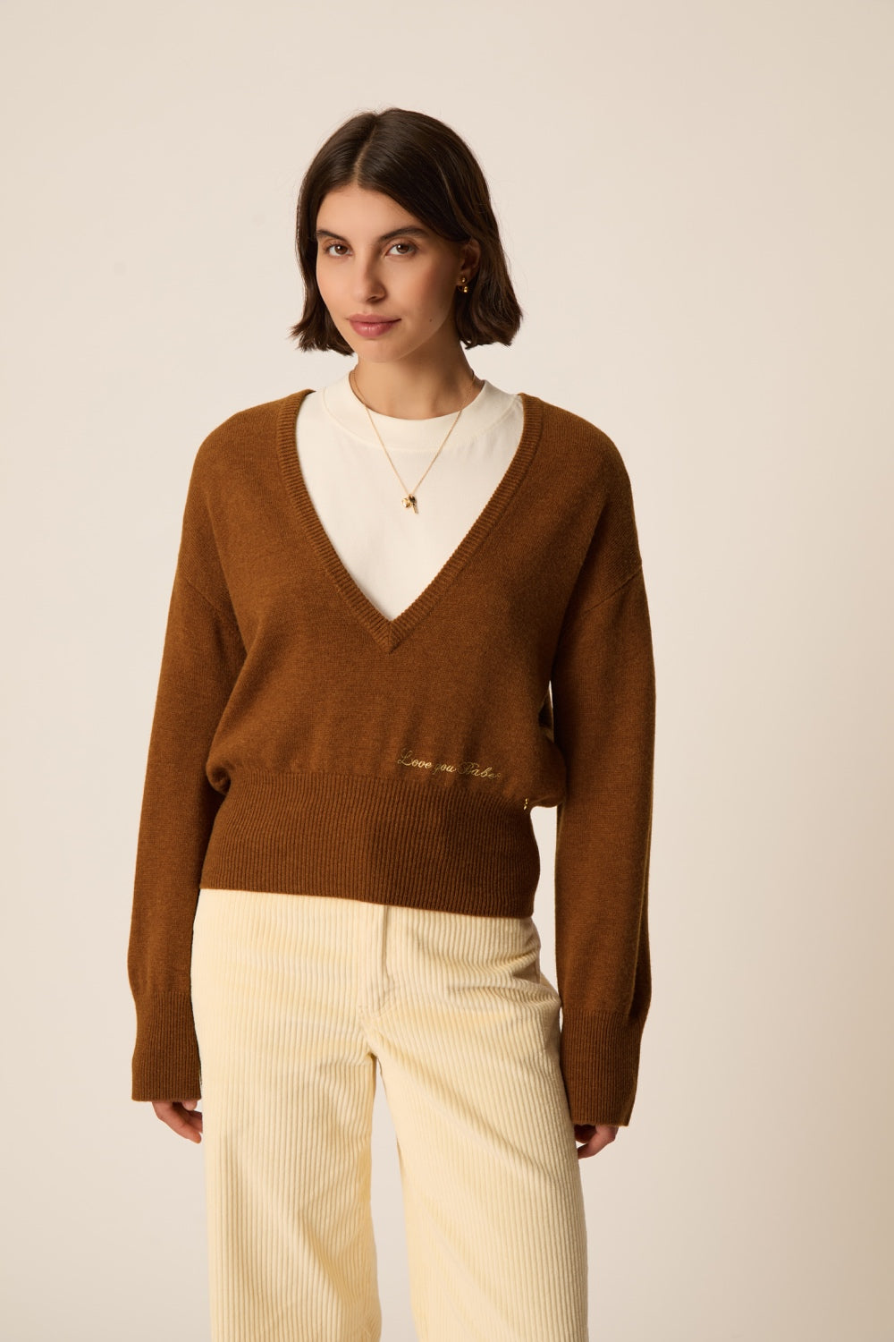 Pull Armelle Chamois