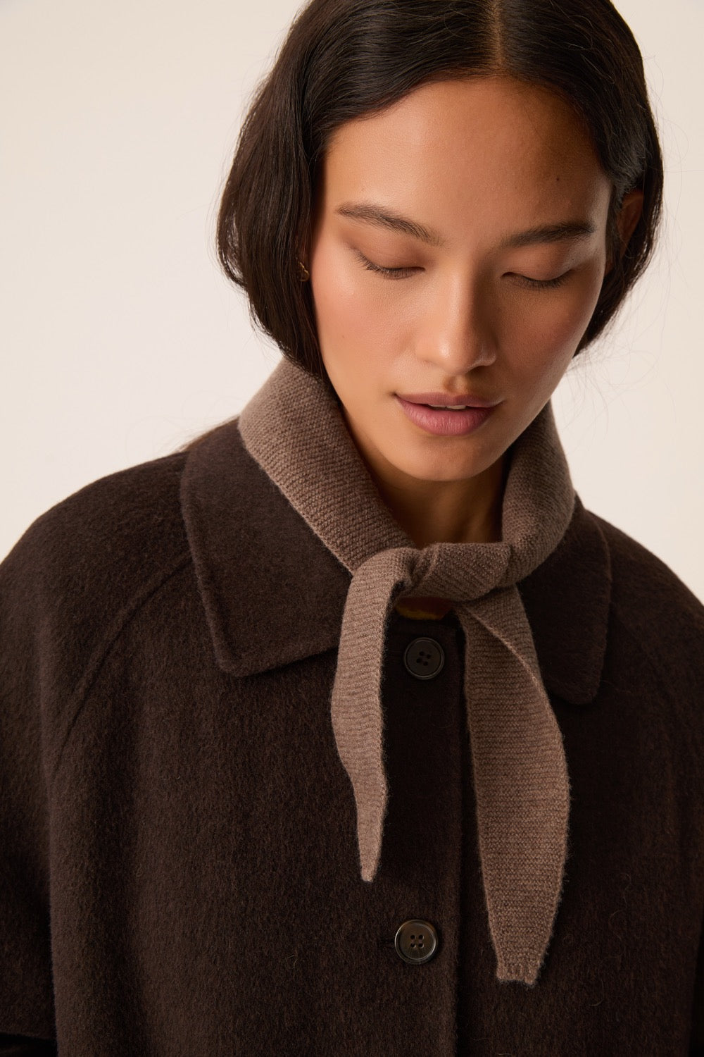 Écharpe scandinave laine mérinos gris clair
