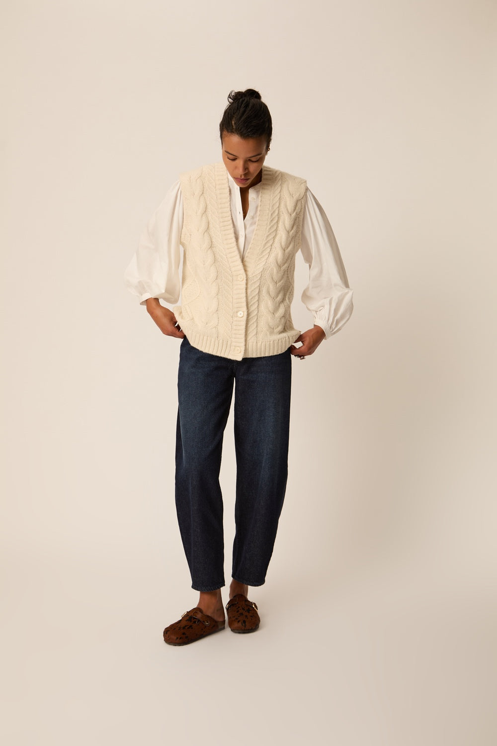 Cardigan Andrew Ecru