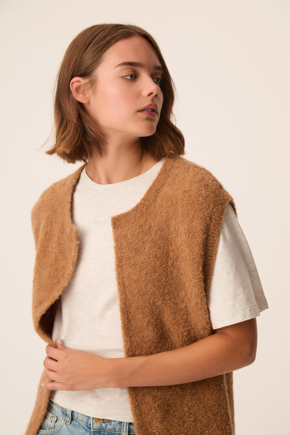 Cardigan Achille Chamois Beige
