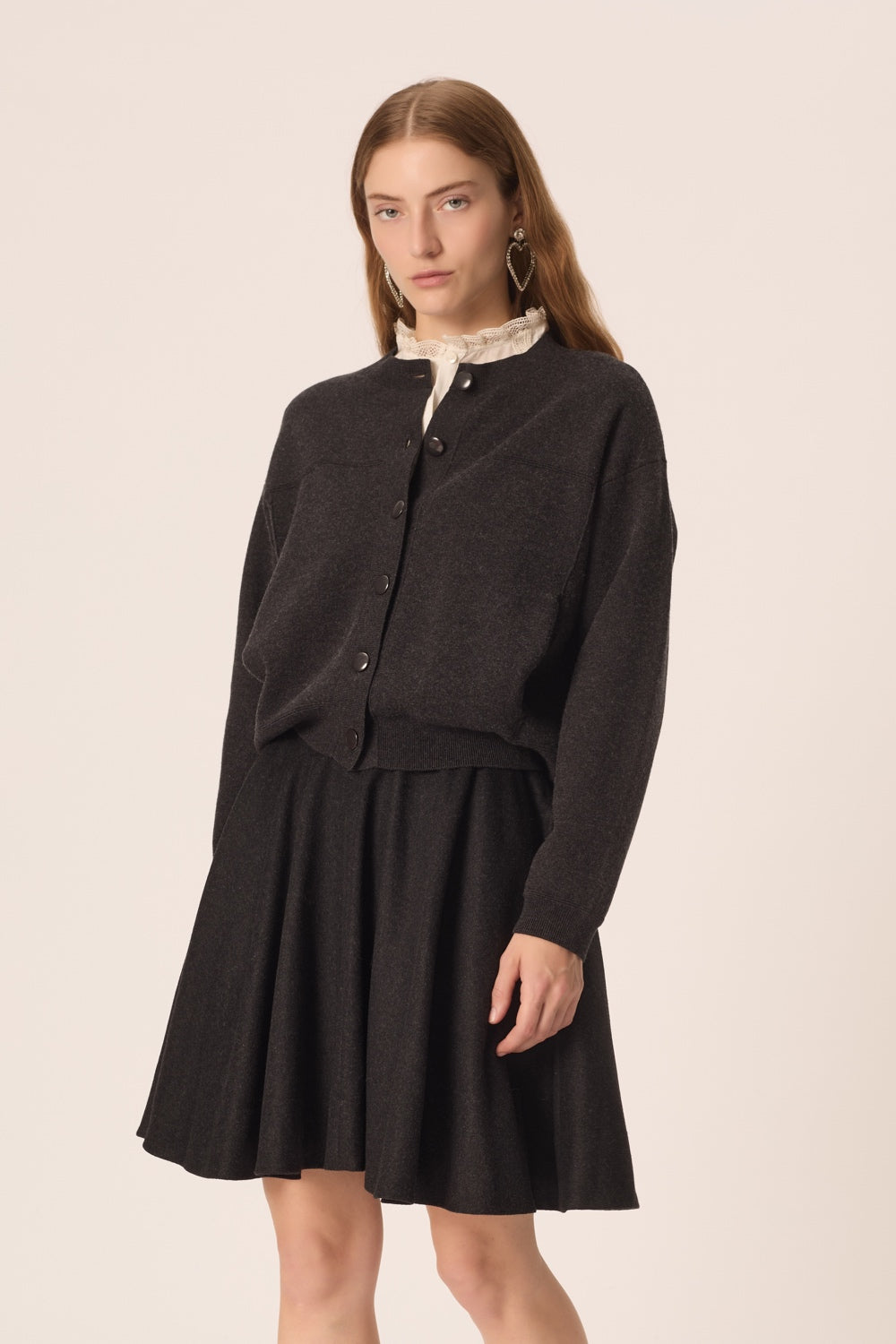 Cardigan Clem Anthracite