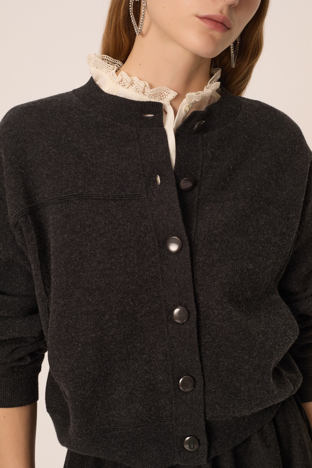Cardigan Clem Anthracite