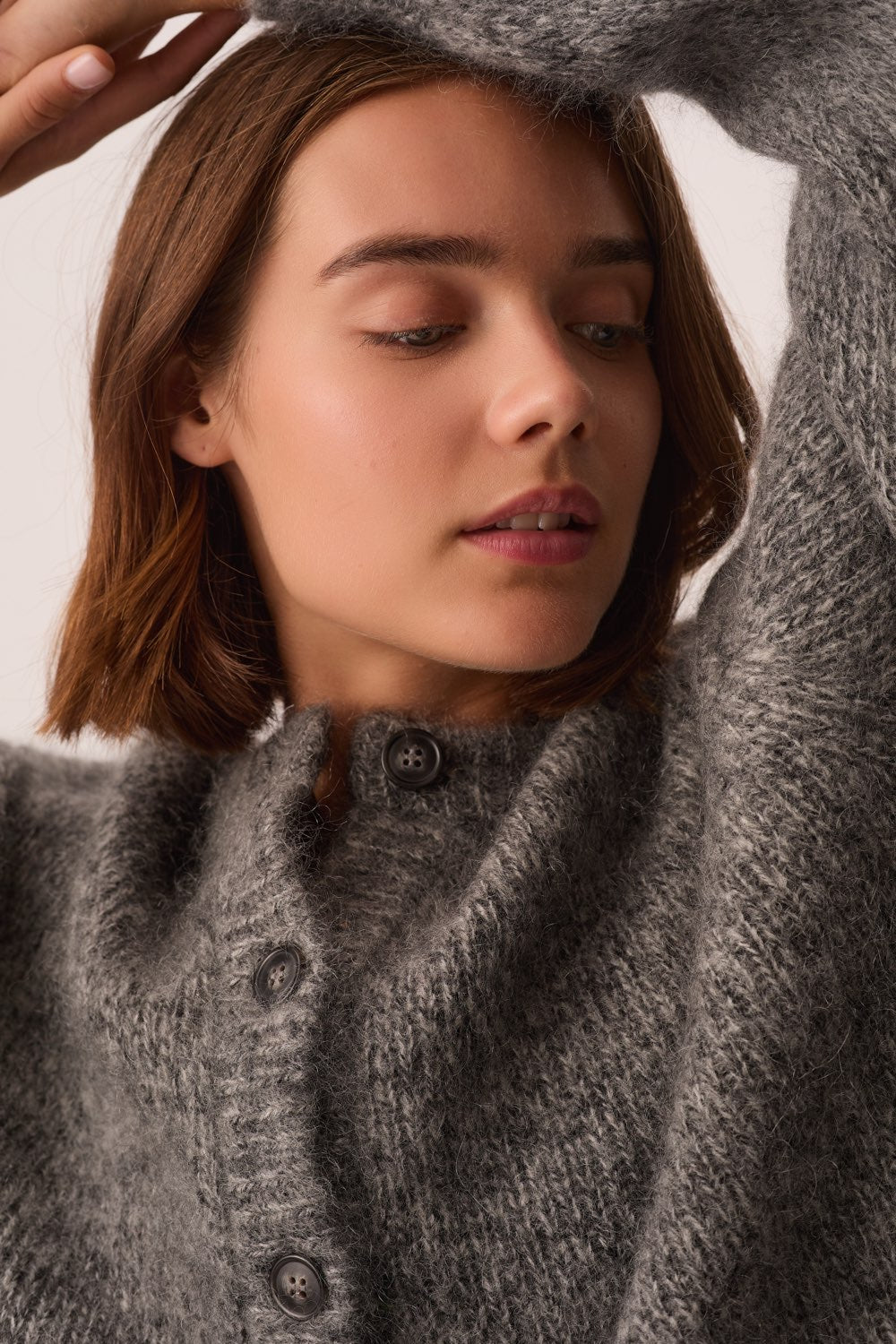 Cardigan Ambre Gris Moyen