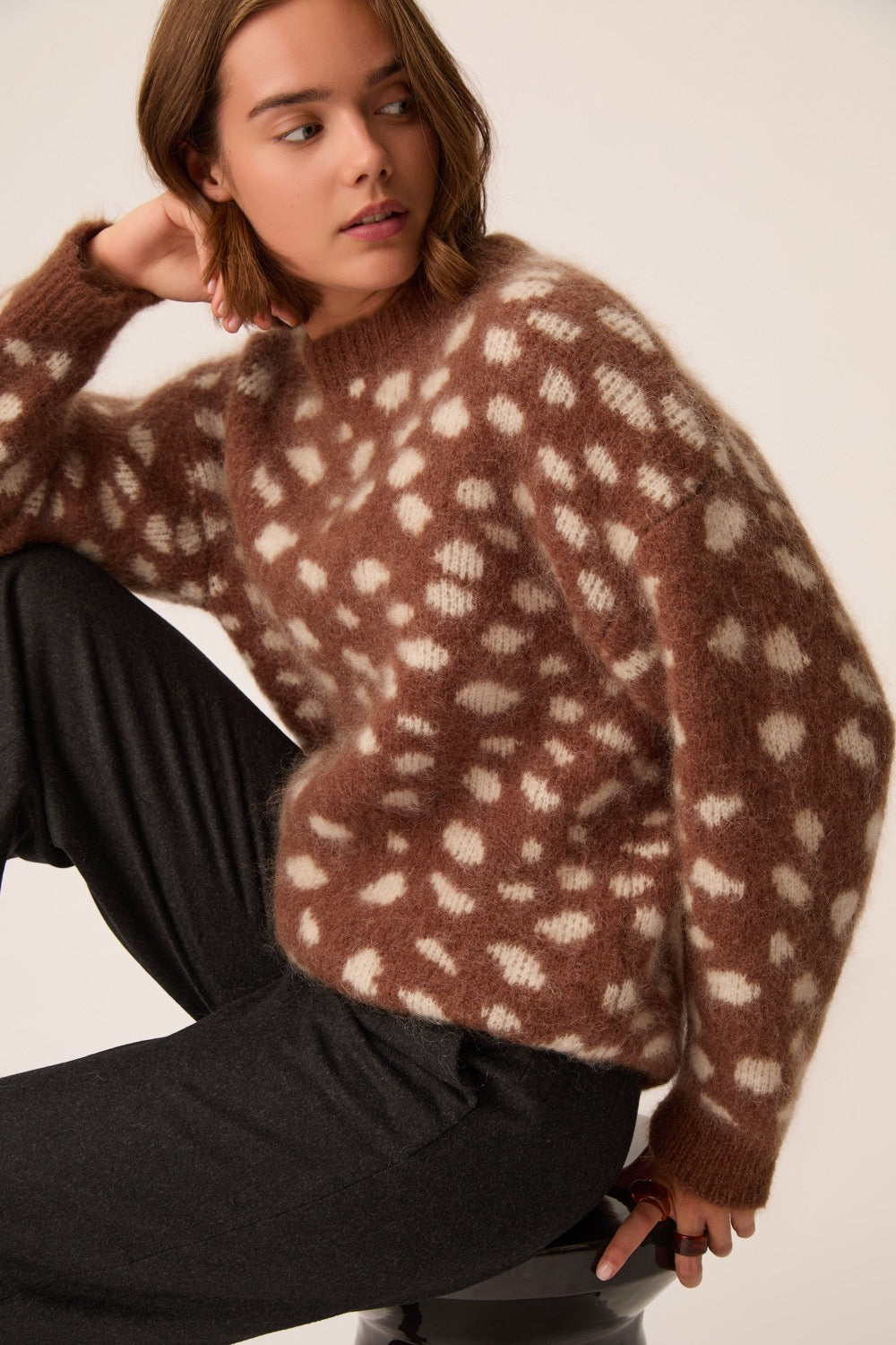 Sweater Adele Fawn Jacquard