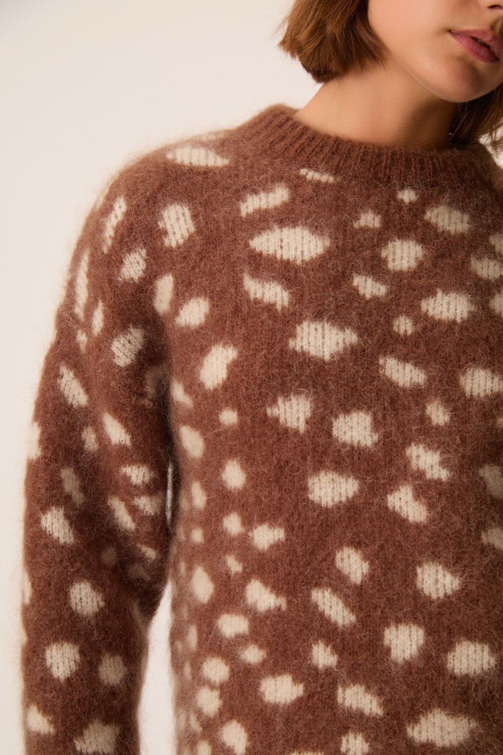 Pull Adele Jacquard Faon