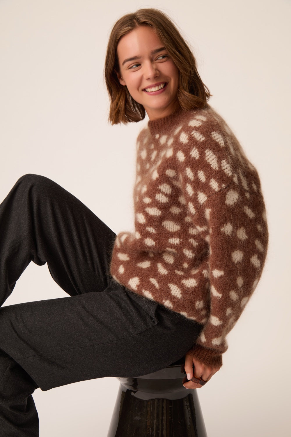 Pull Adele Jacquard Faon
