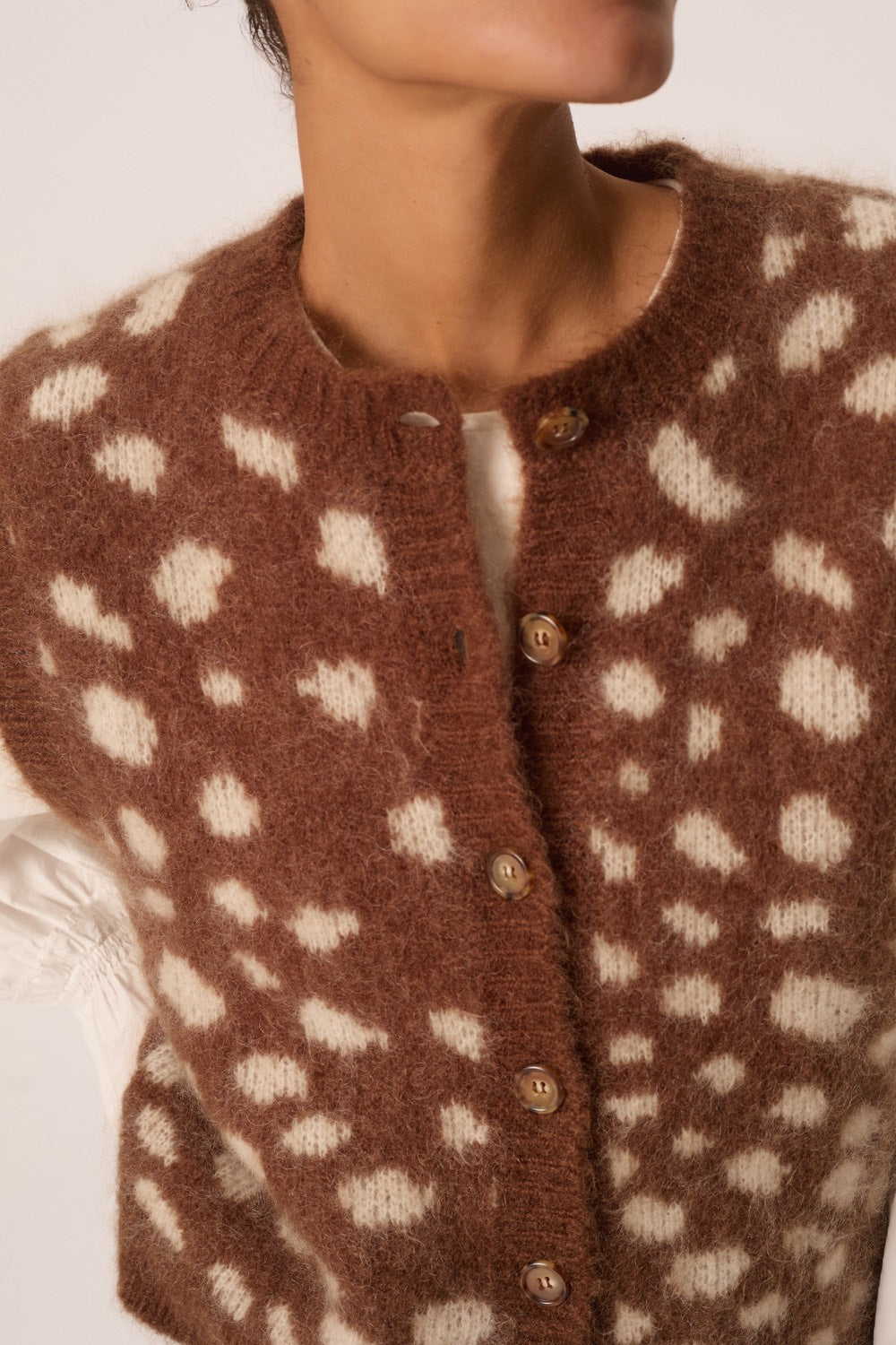 Cardigan Adola Jacquard Faon