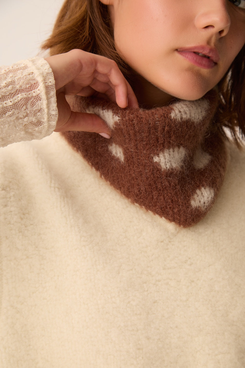 Echarpe Adisson Jacquard Faon