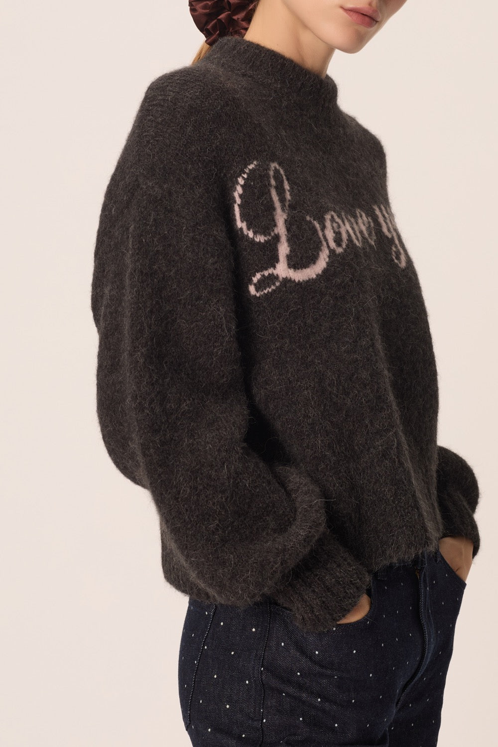 Sweater Agathe Anthracite/Dragee