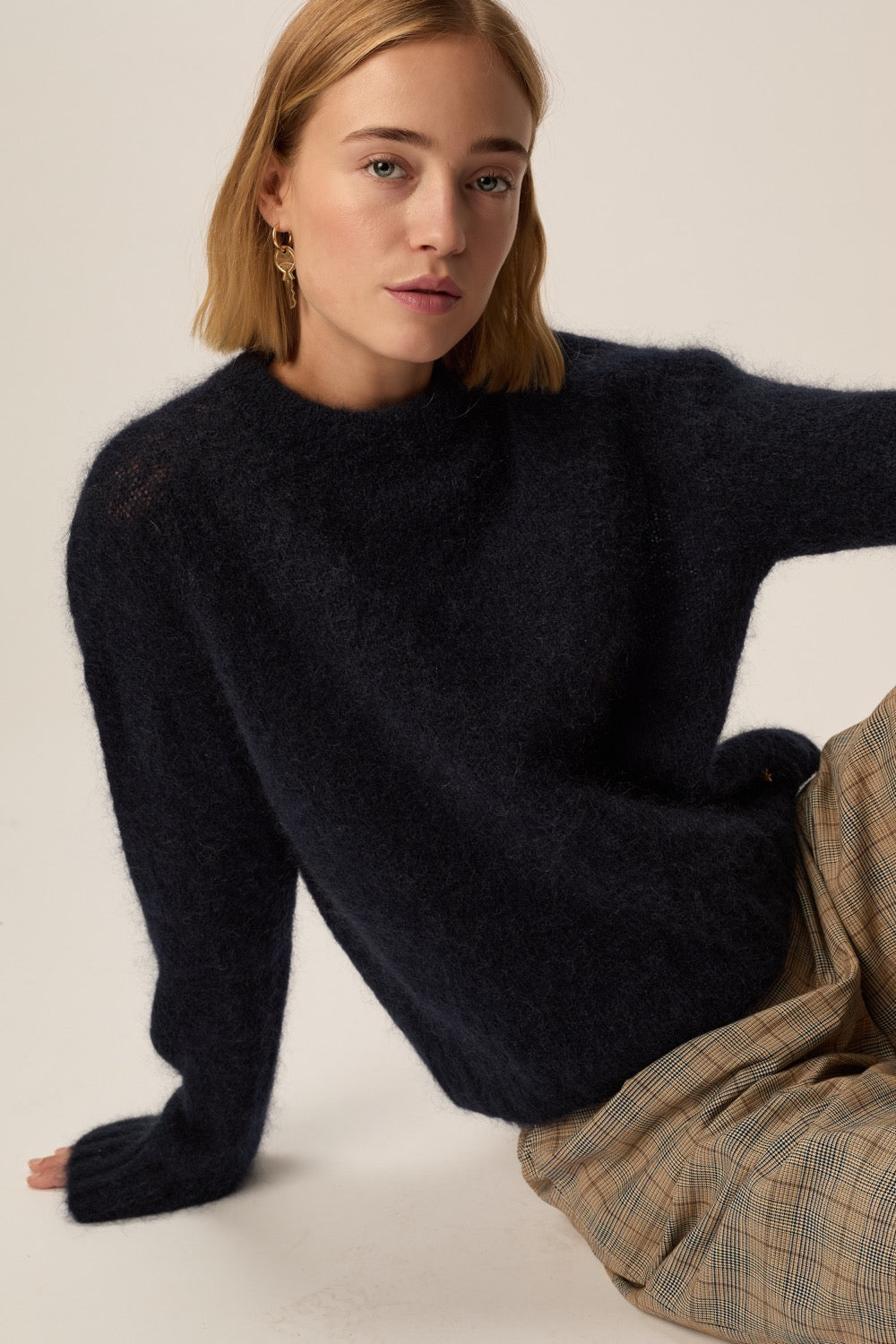 Sweater Bloom Navy Blue